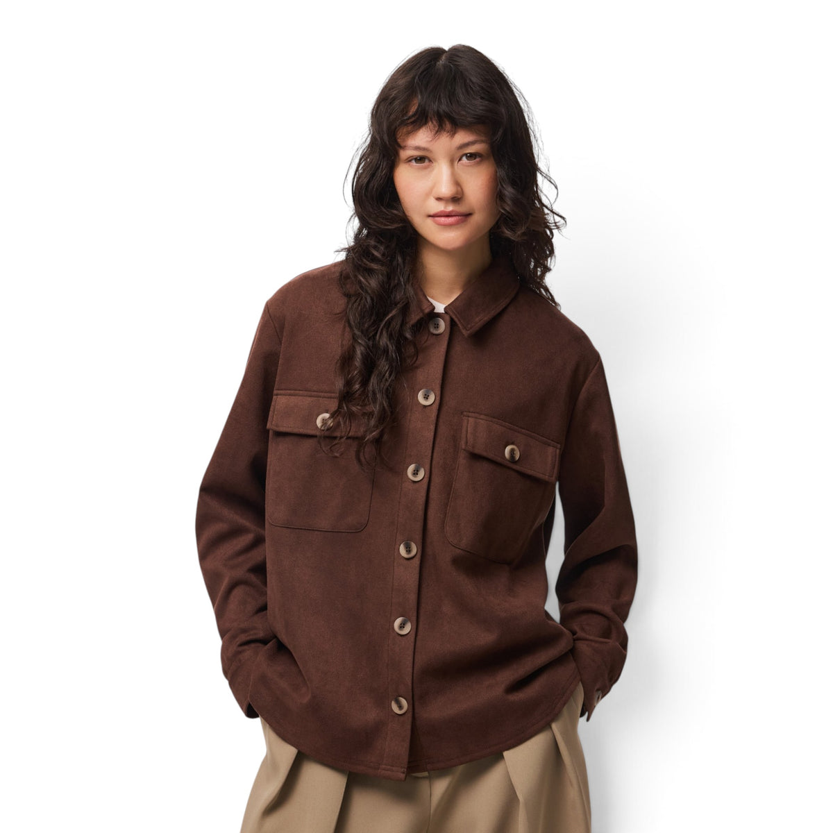 RAKEL BRUSHED SHACKET