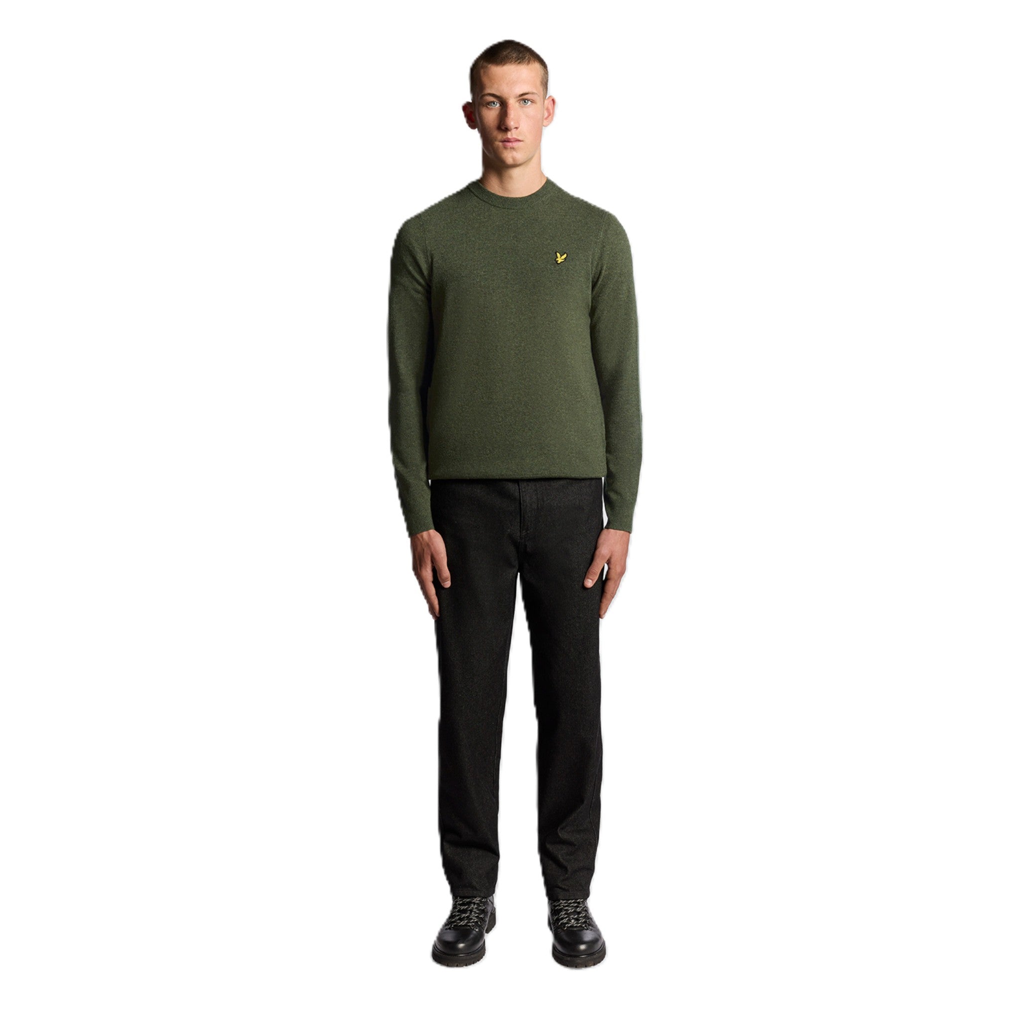 LAMBSWOOL BLEND CREW NECK JUMPER