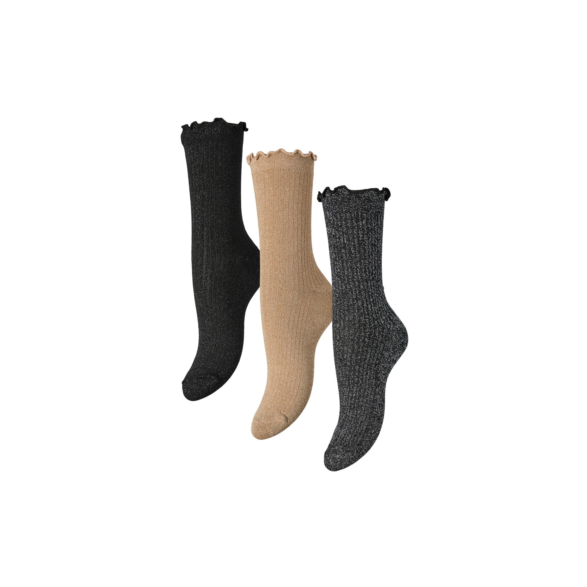 PCSEBBY FRILL SOCK 3 PACK BOX