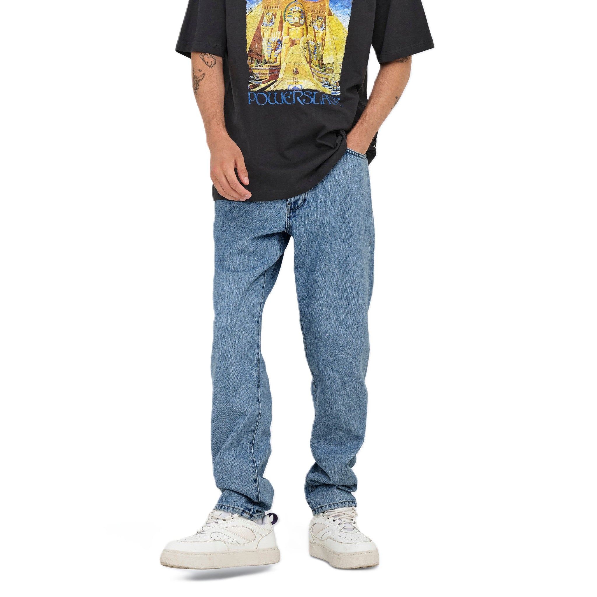 TYE LOOSE TAPERED DENIM