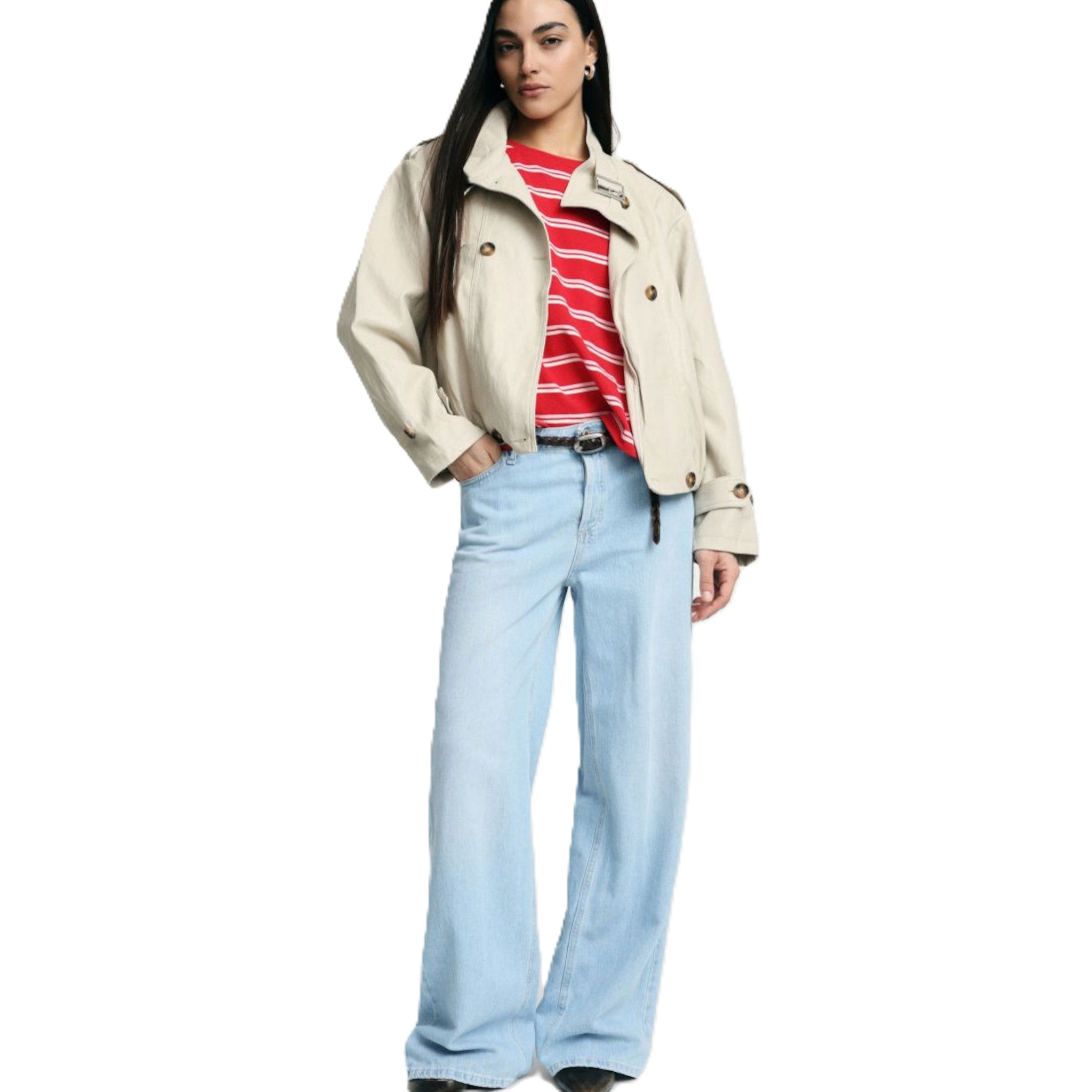 JEANS FLARE VITA ALTA