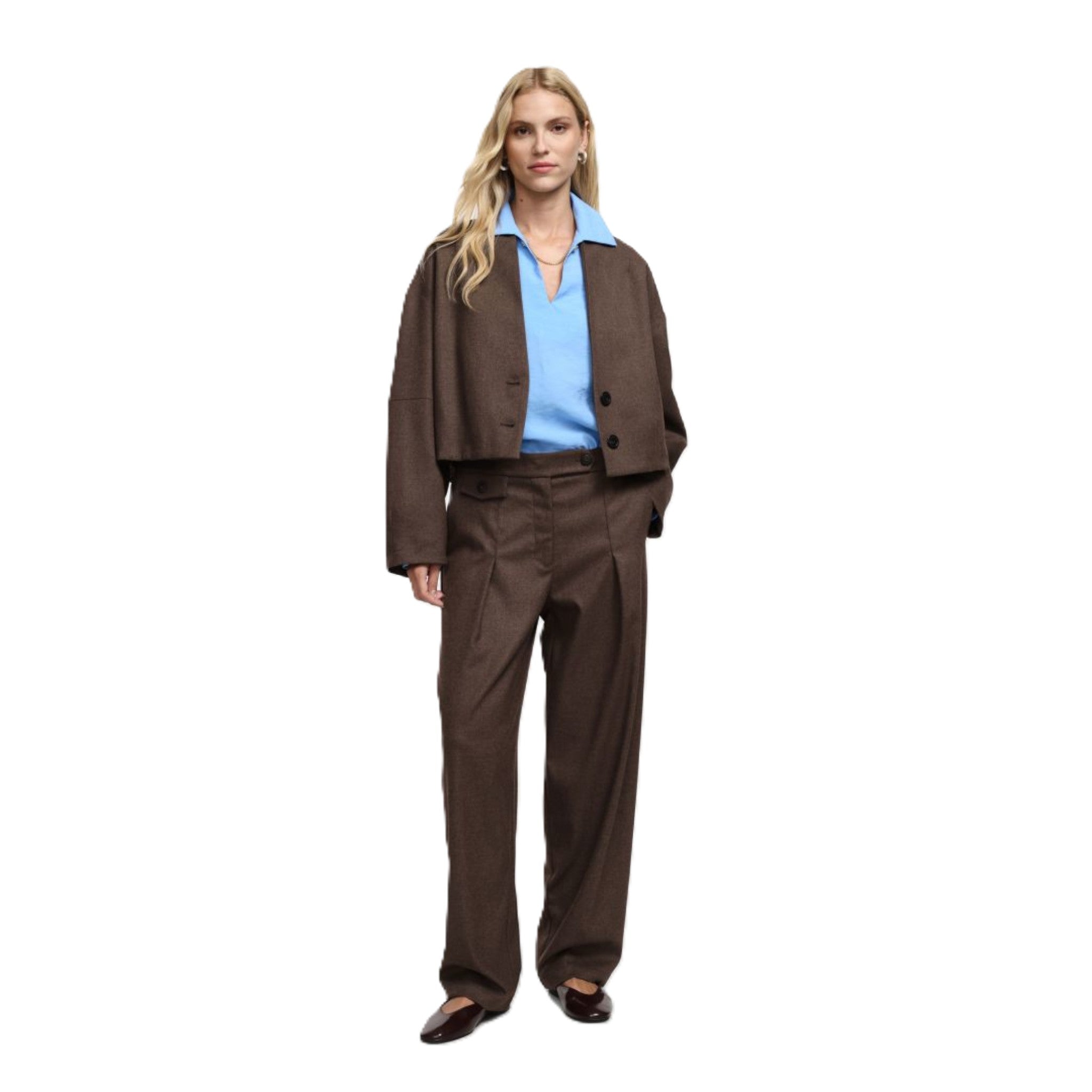 PANTALONI AMPI A VITA ALTA