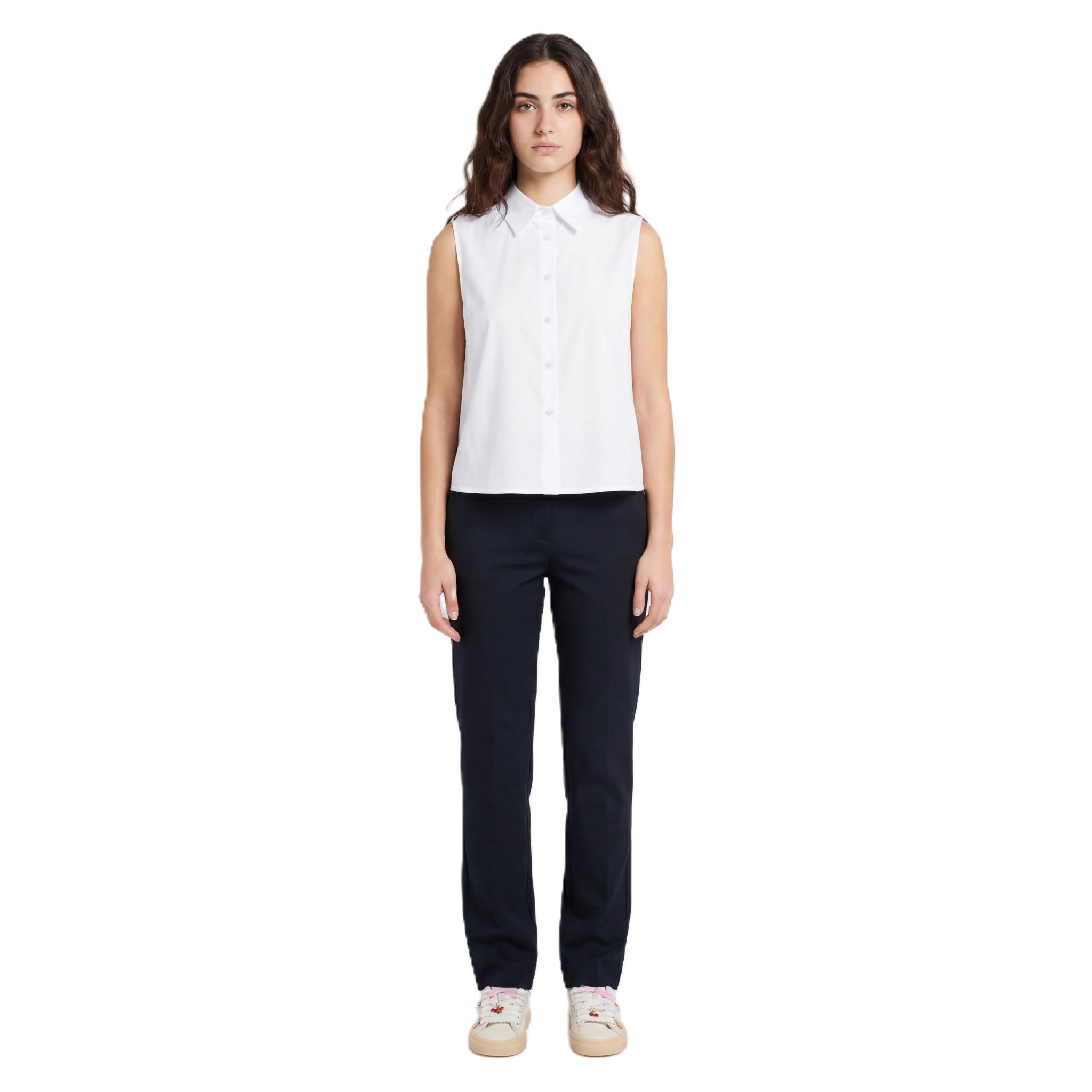 CAMICIA REGULAR FIT IN RASO DI COTONE