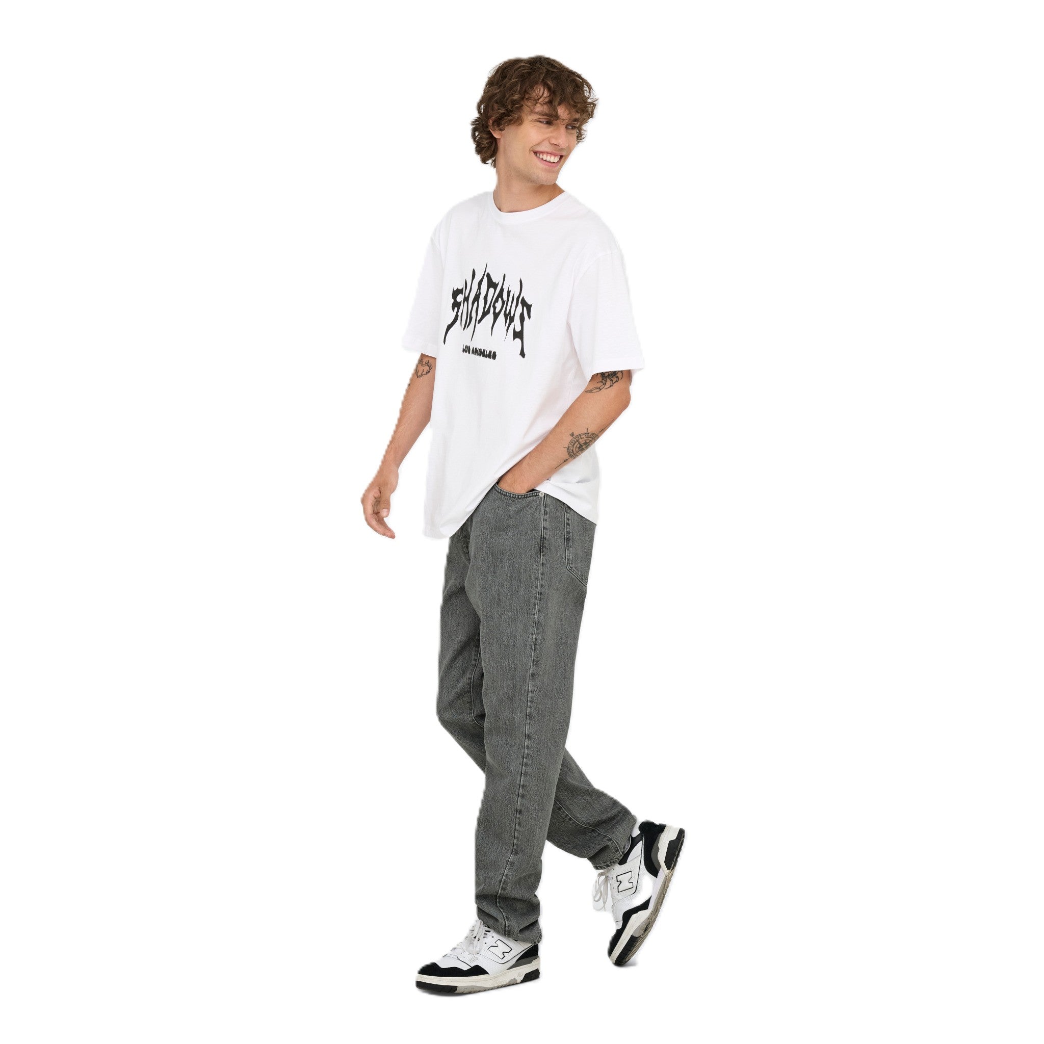 TYE LOOSE TAPERED DENIM