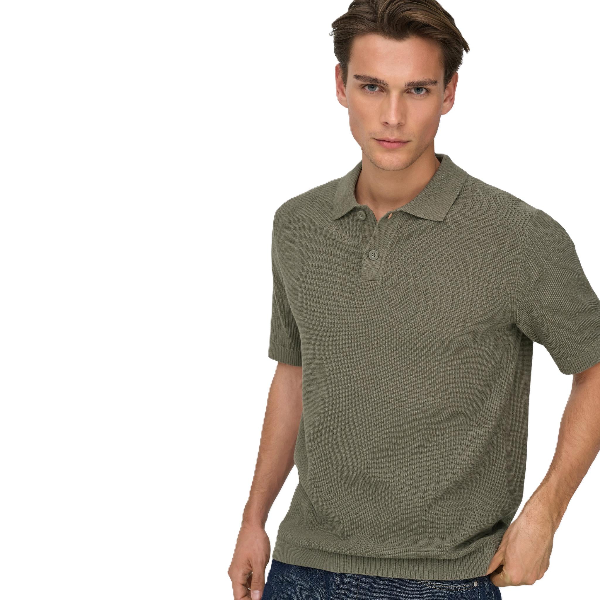 TONY REGULAR WAFFLE POLO