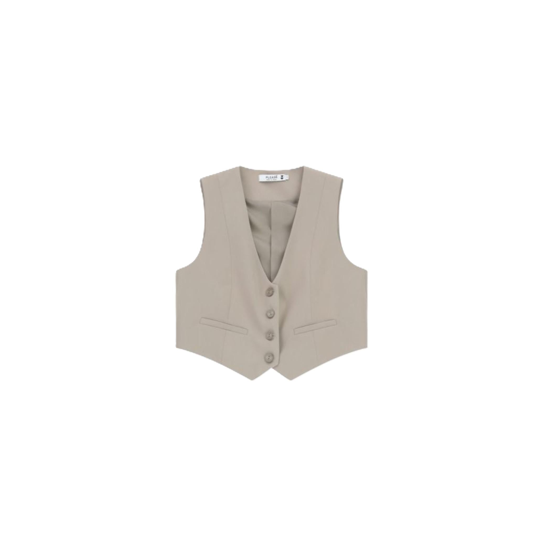 GILET CON ABBOTTONATURA FRONTALE
