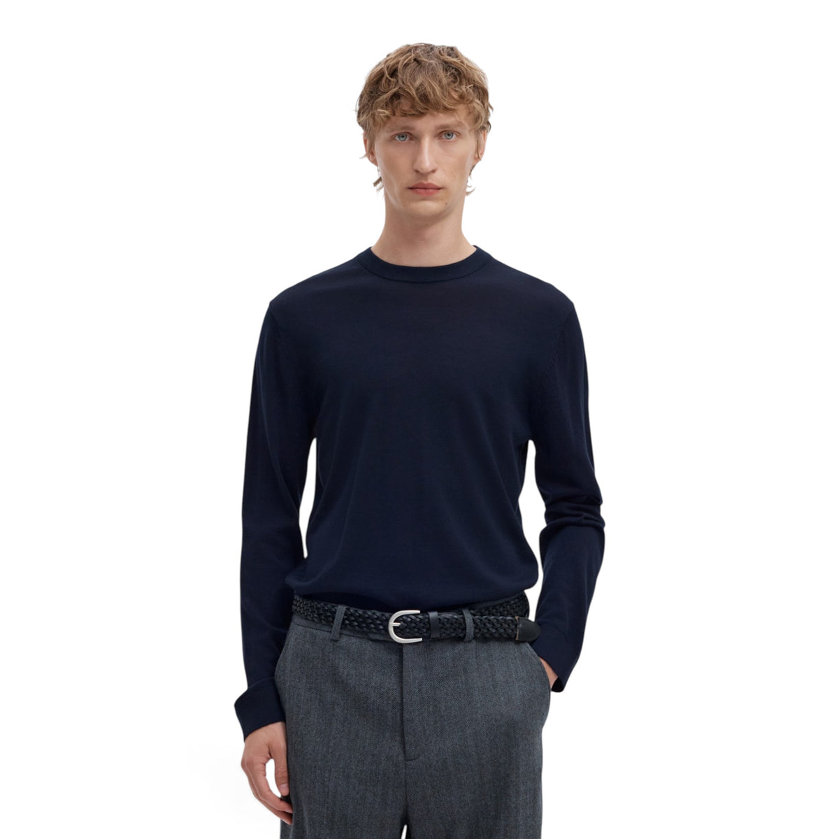 TRAY KNIT MERINO CREW NECK