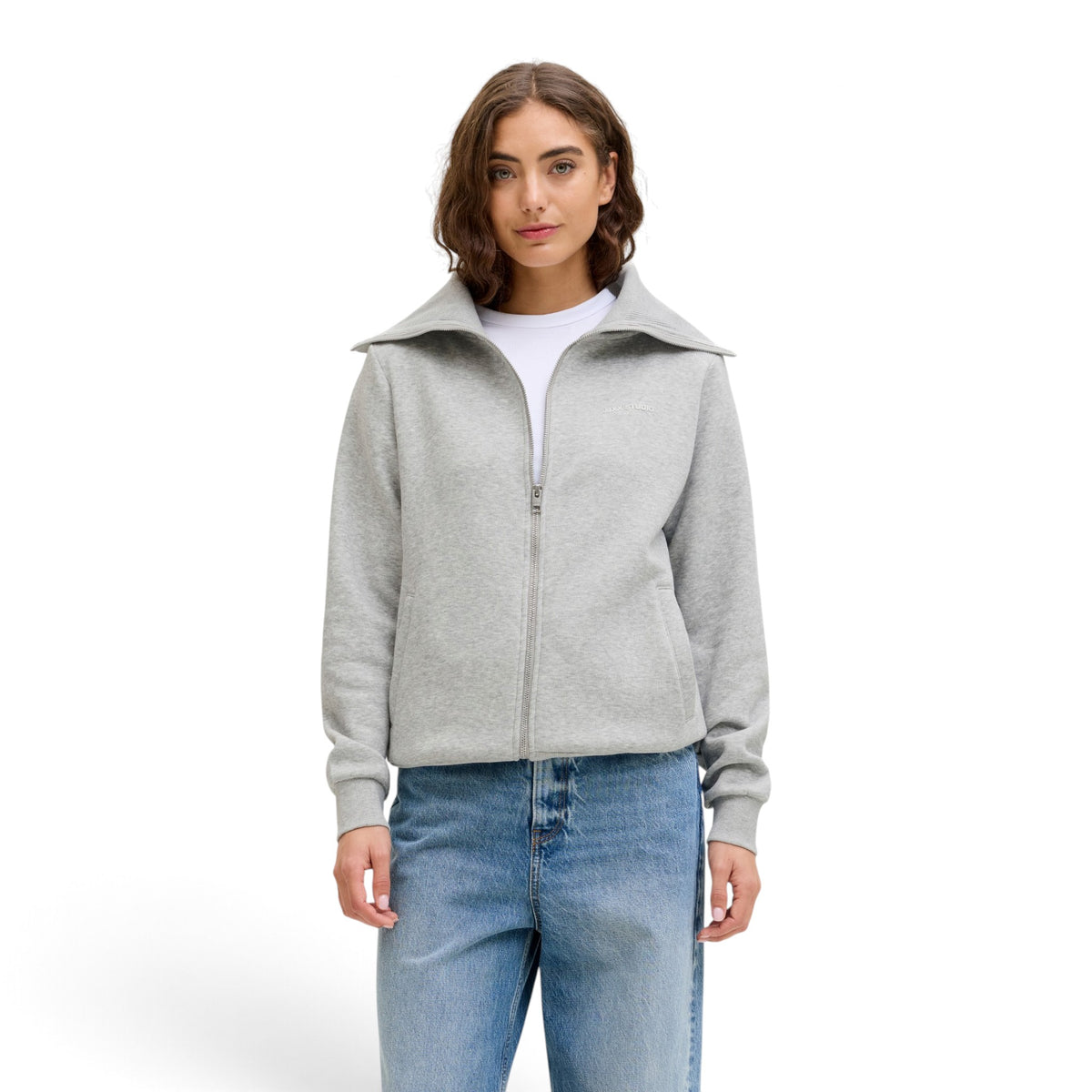 STUDIO VESTERBRO FLAT KNIT ZIP SWEATER