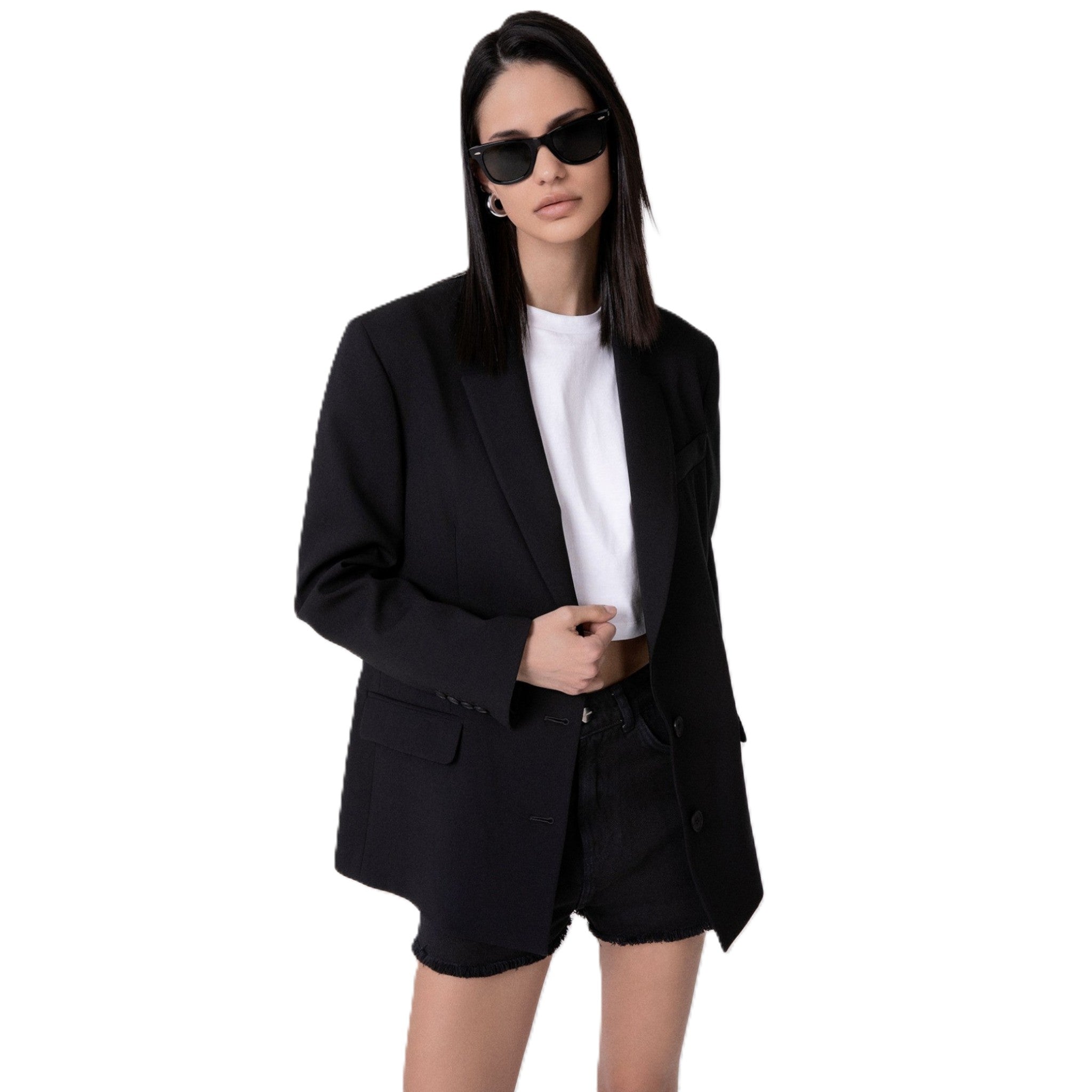 GIACCA MONOPETTO OVER CON SPALLINE