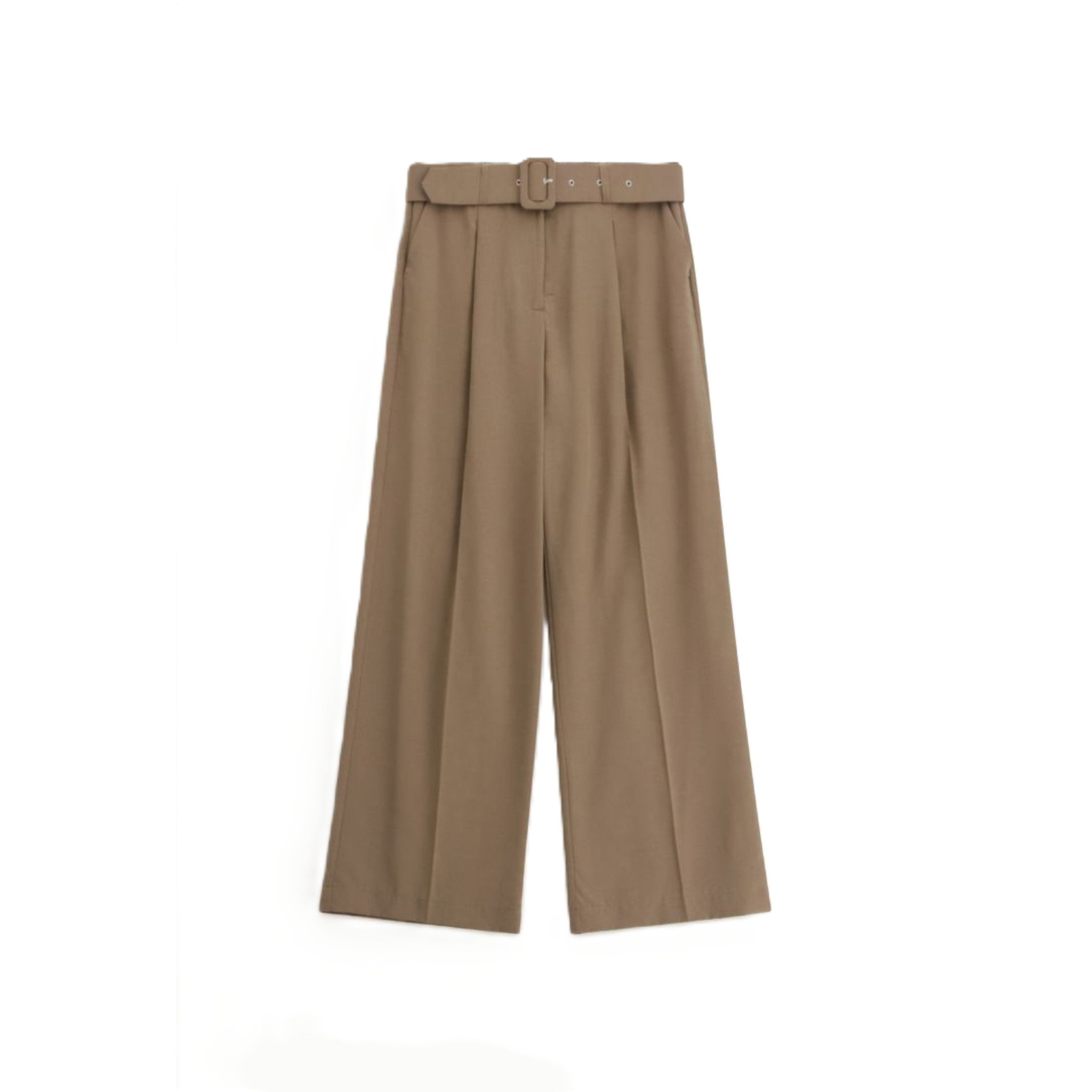 PANTALONI PALAZZO A VITA ALTA CON CINTURA
