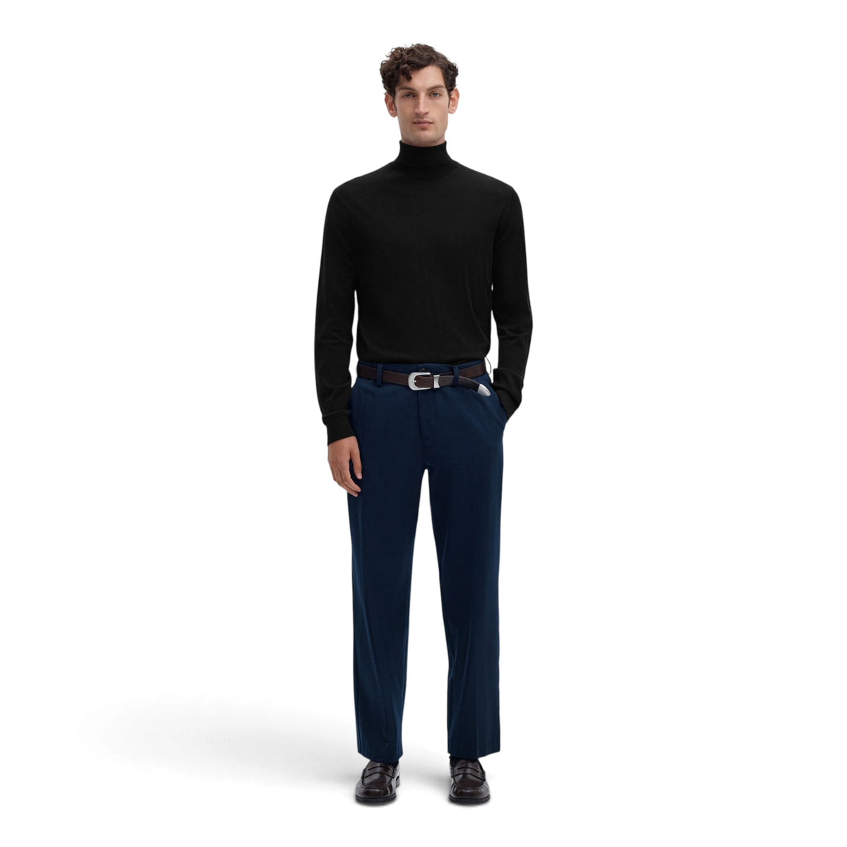 TRAY KNIT MERINO ROLL NECK