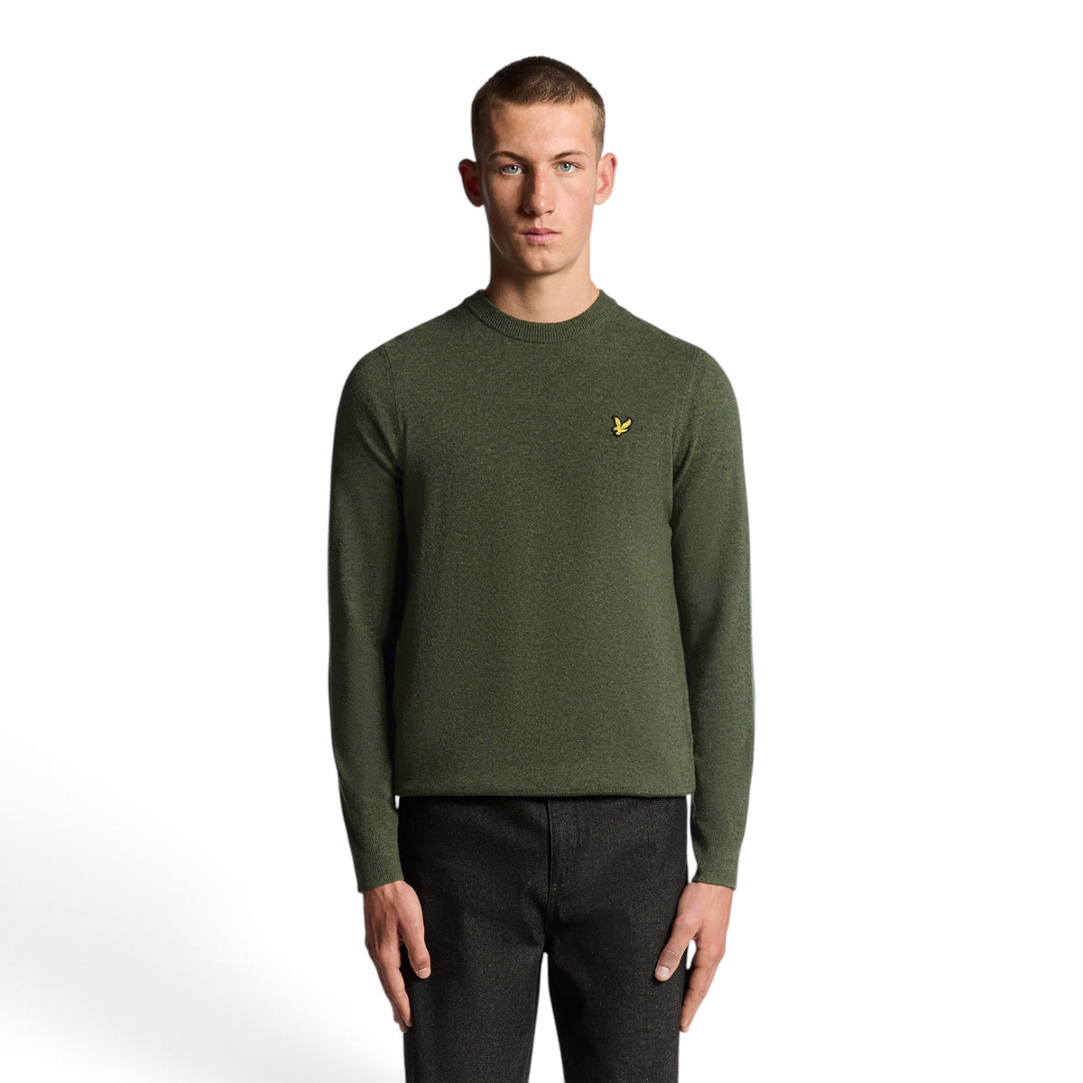 MAGLIONE A GIROCOLLO IN MISTO LANA D'AGNELLO