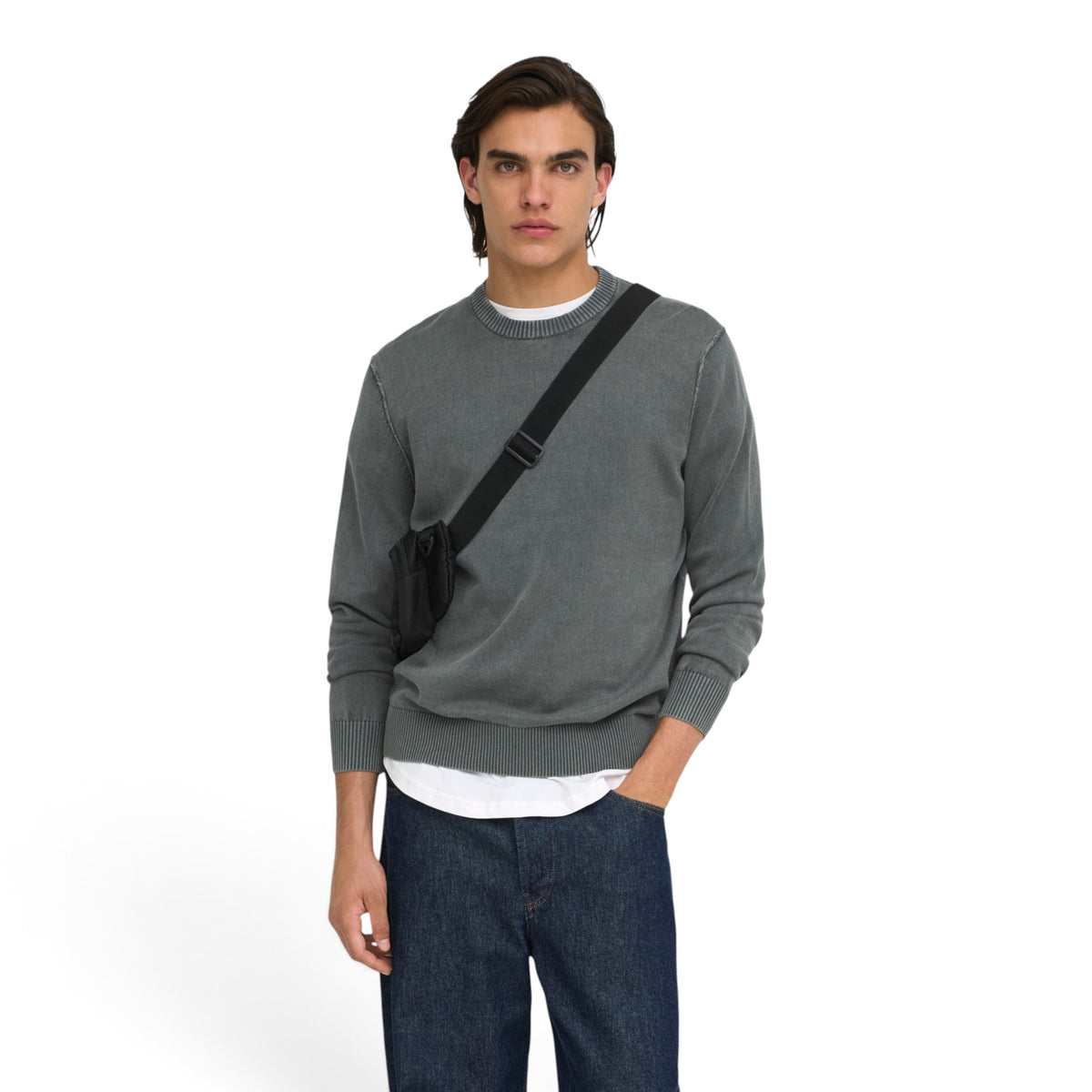 GARSON REGULAR WASH CREW KNIT