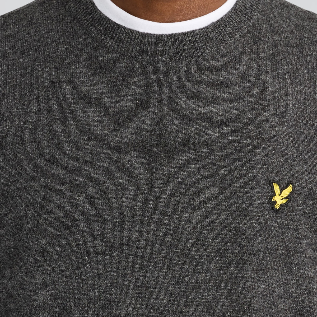 MAGLIONE A GIROCOLLO IN MISTO LANA D'AGNELLO
