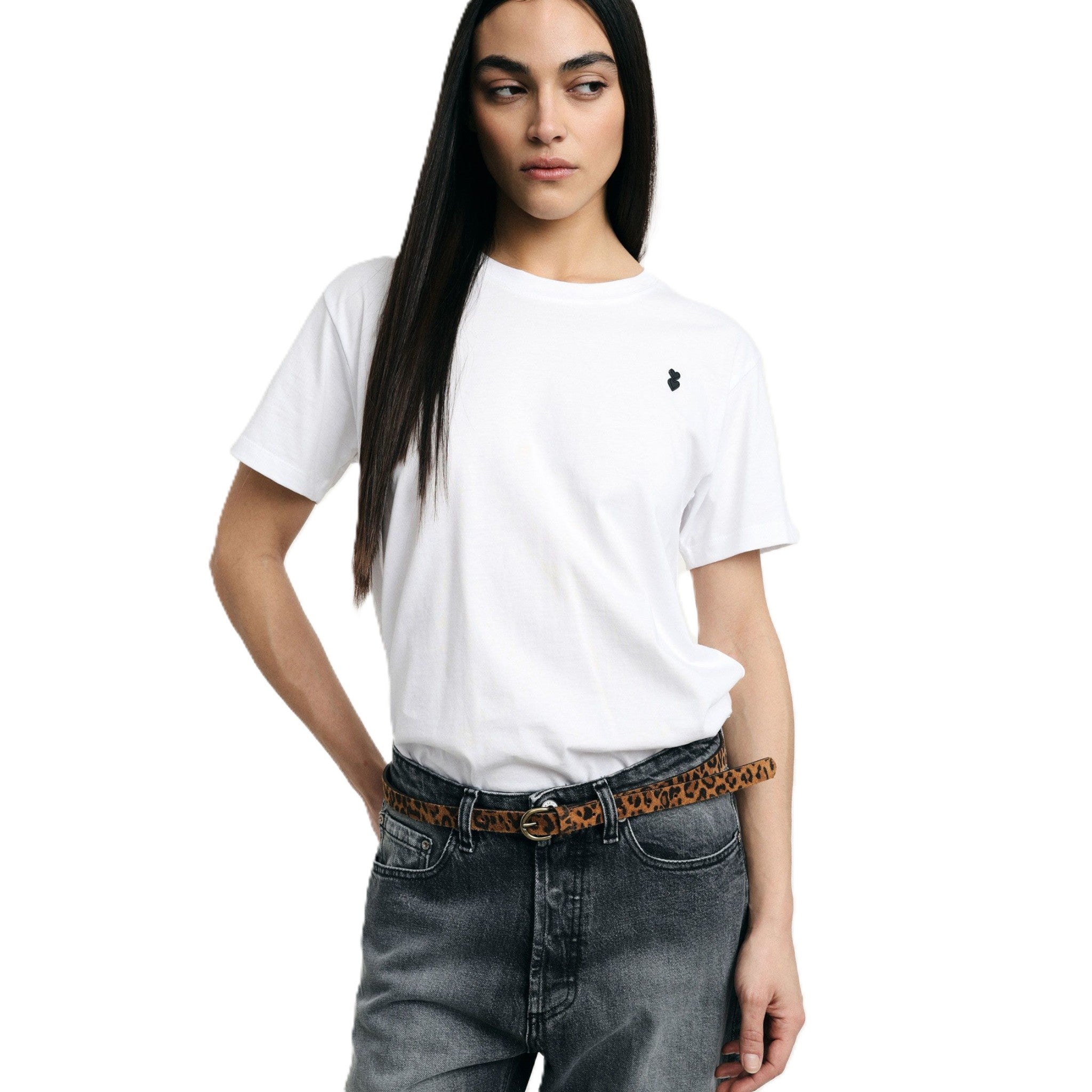 T-SHIRT REGULAR FIT CON LOGO RICAMATO