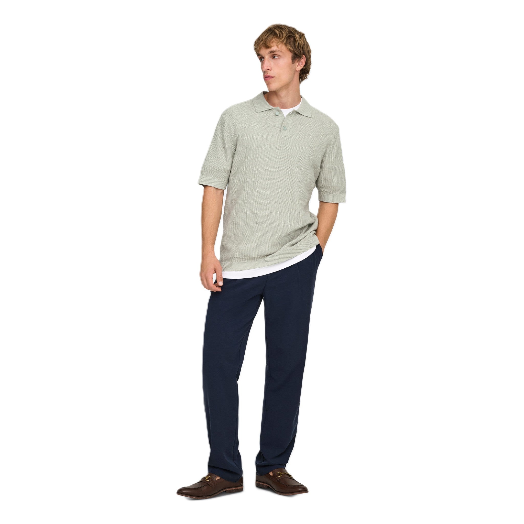 TONY REGULAR WAFFLE POLO