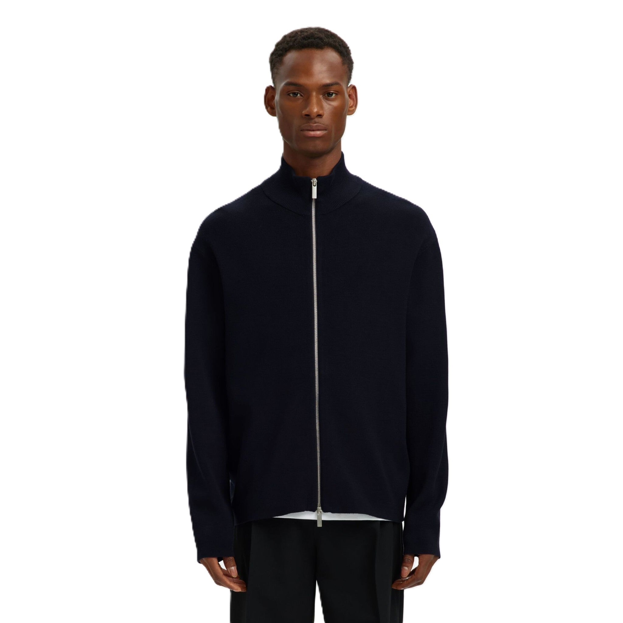 RELAXED ZIP CARDIGAN
