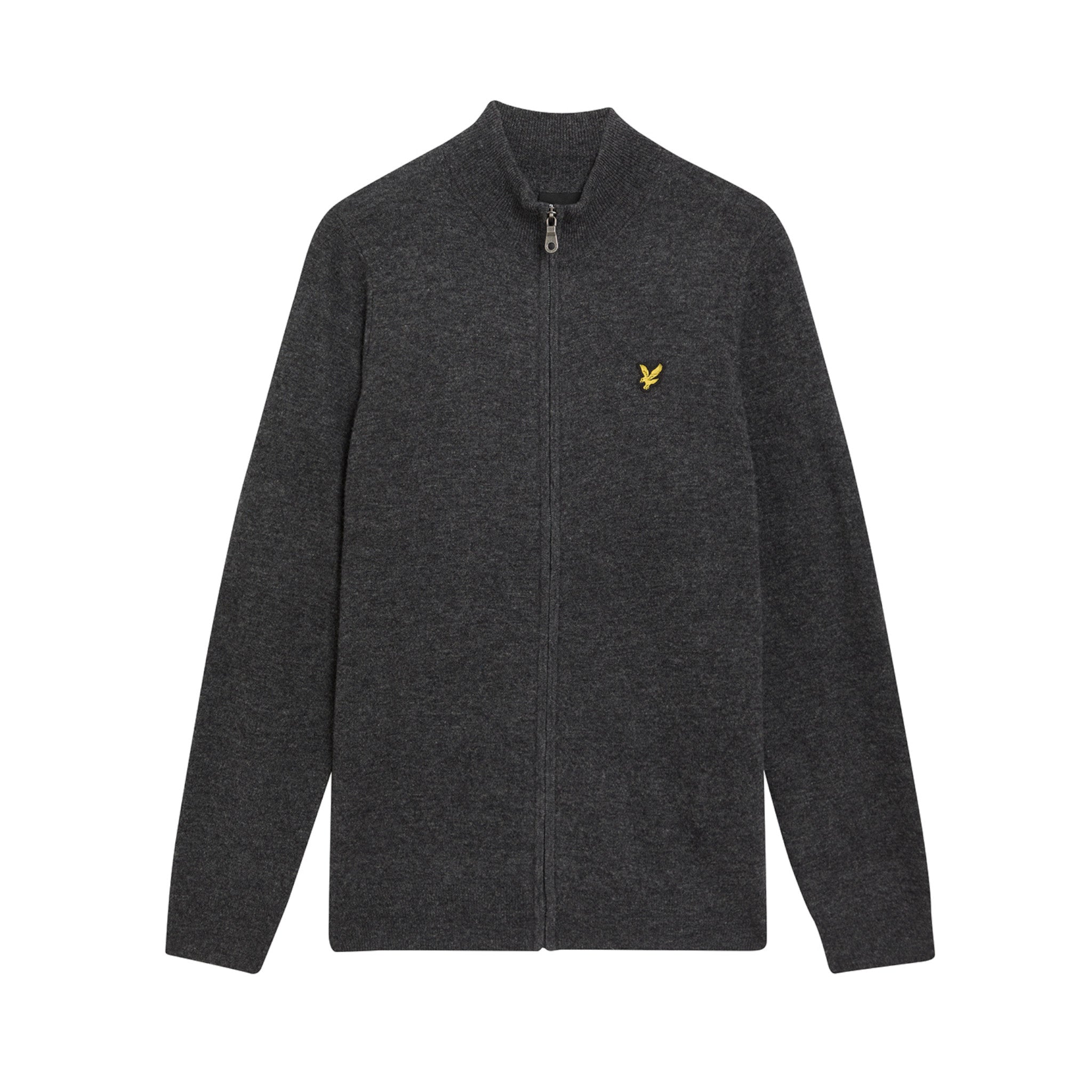 LAMBSWOOL BLEND ZIP THROUGH CARDIGAN