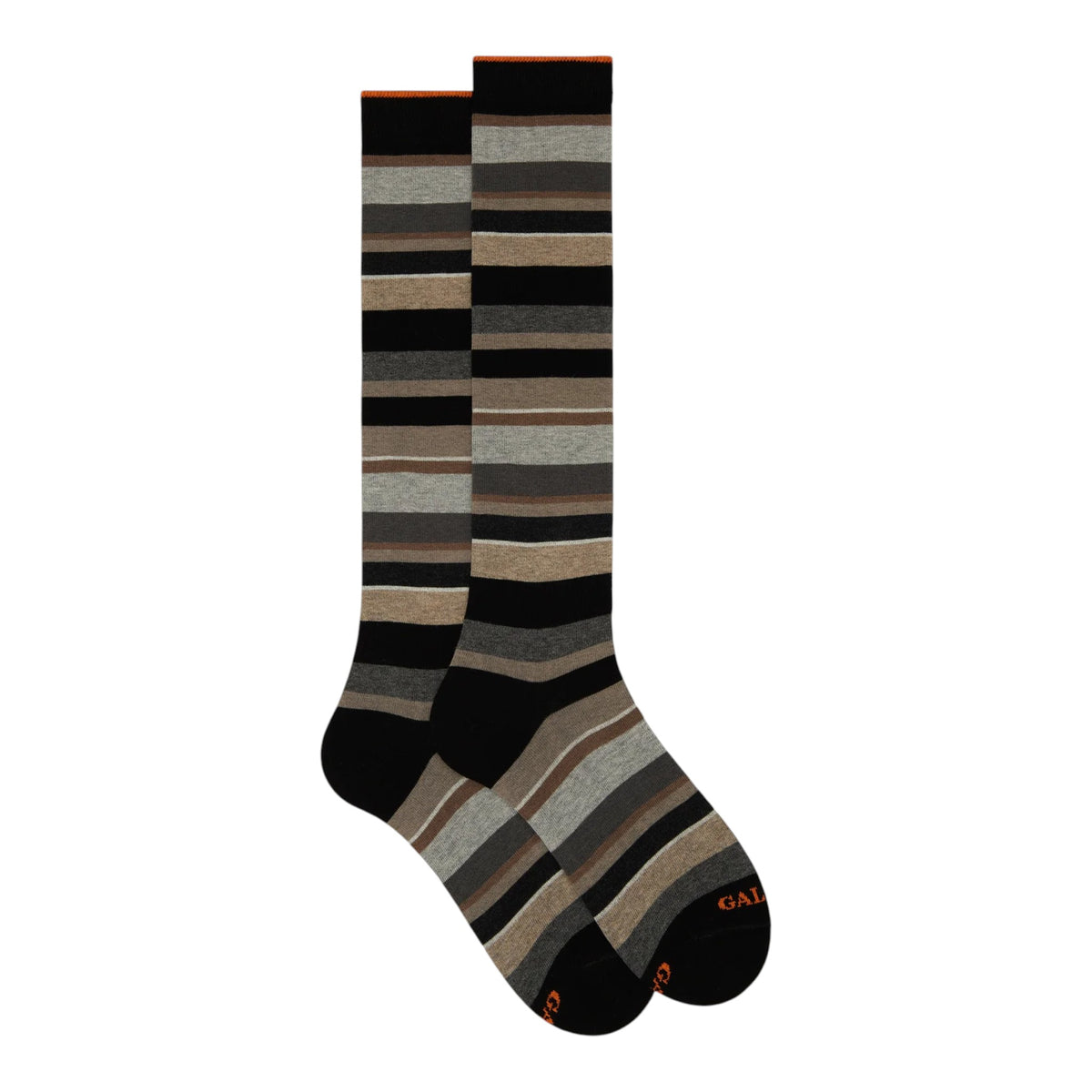 CALZE LUNGHE COTONE CALDO RIGHE MULTICOLOR