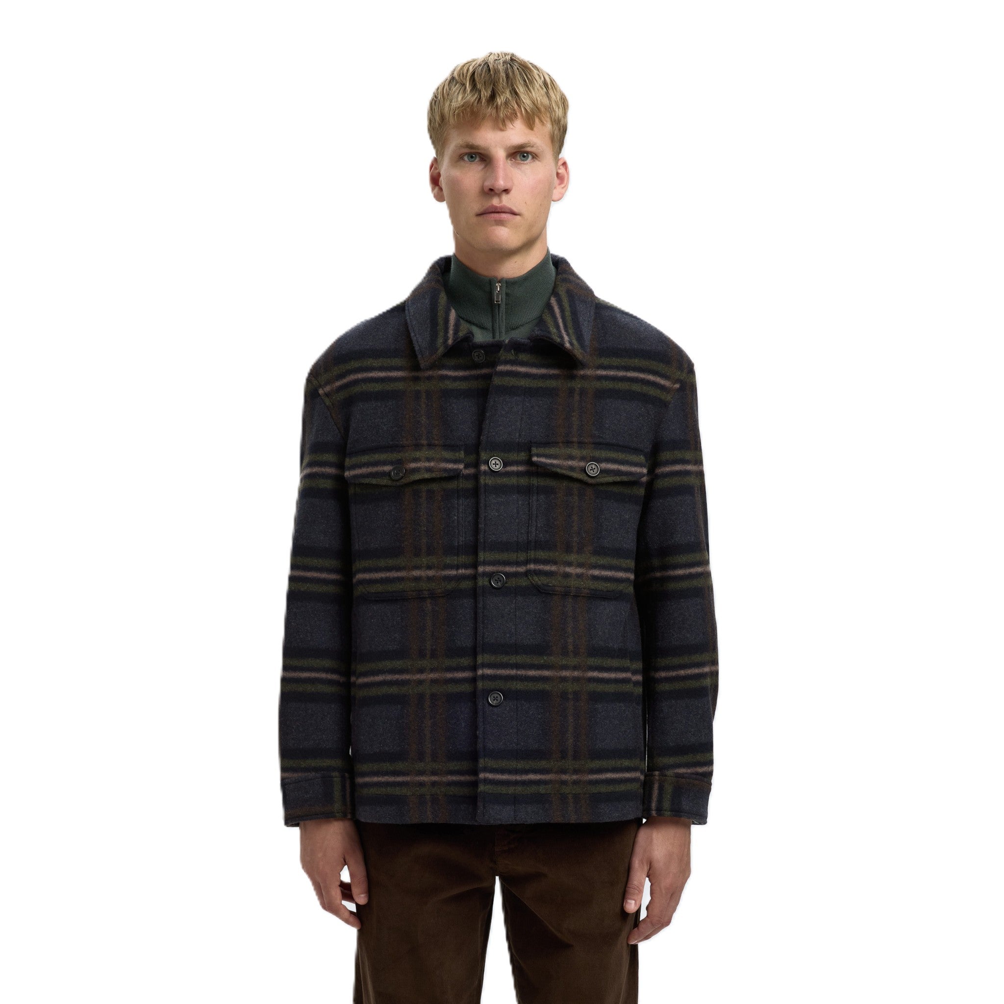 SLHMITCH WOOL BLEND SHACKET