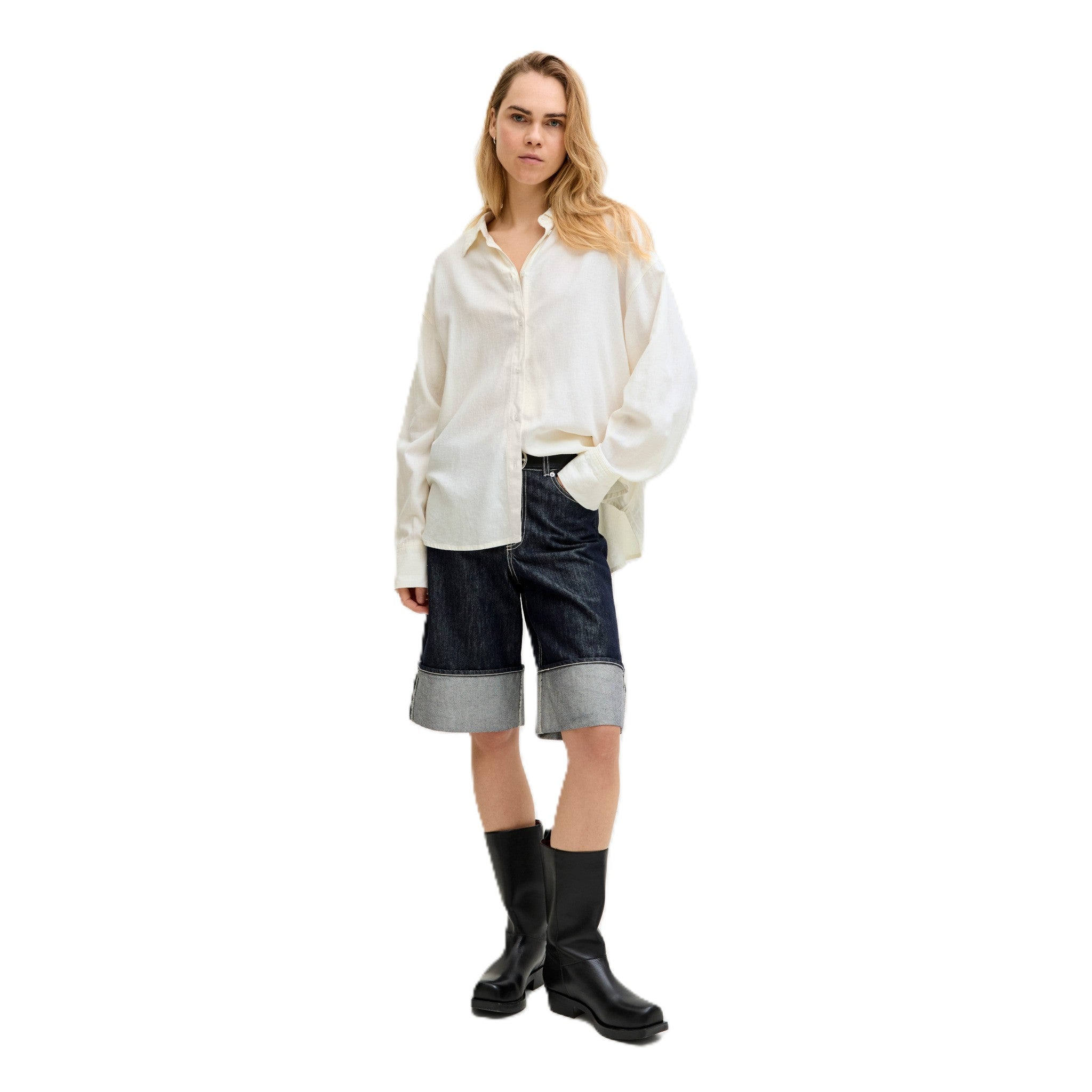 ALMIRA LINEN BLEND SHIRT