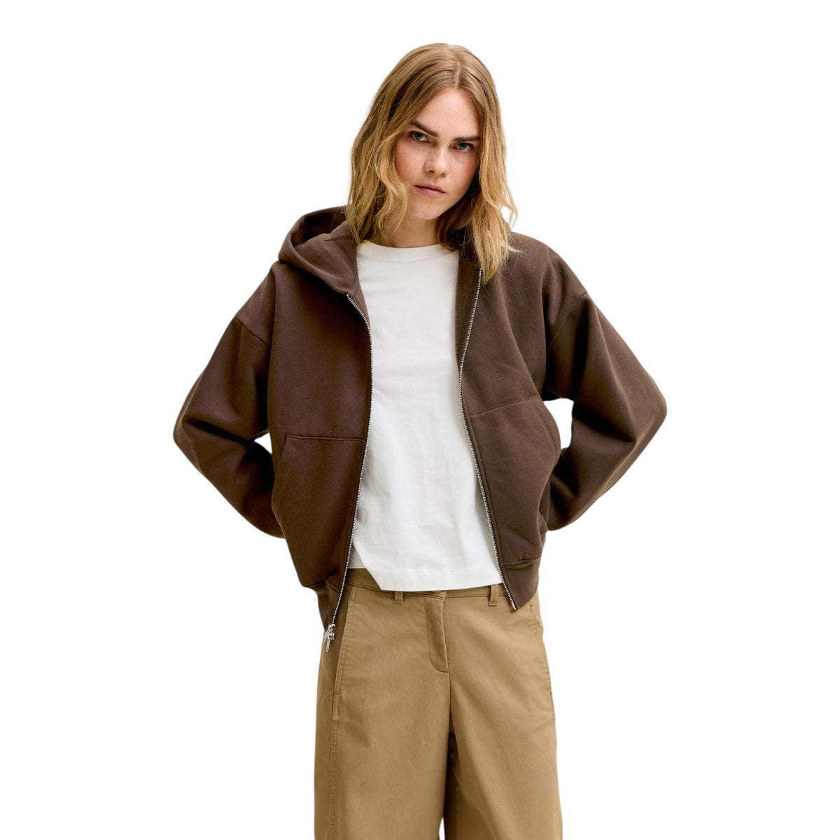 SOPHIA BOXY ZIP HOOD