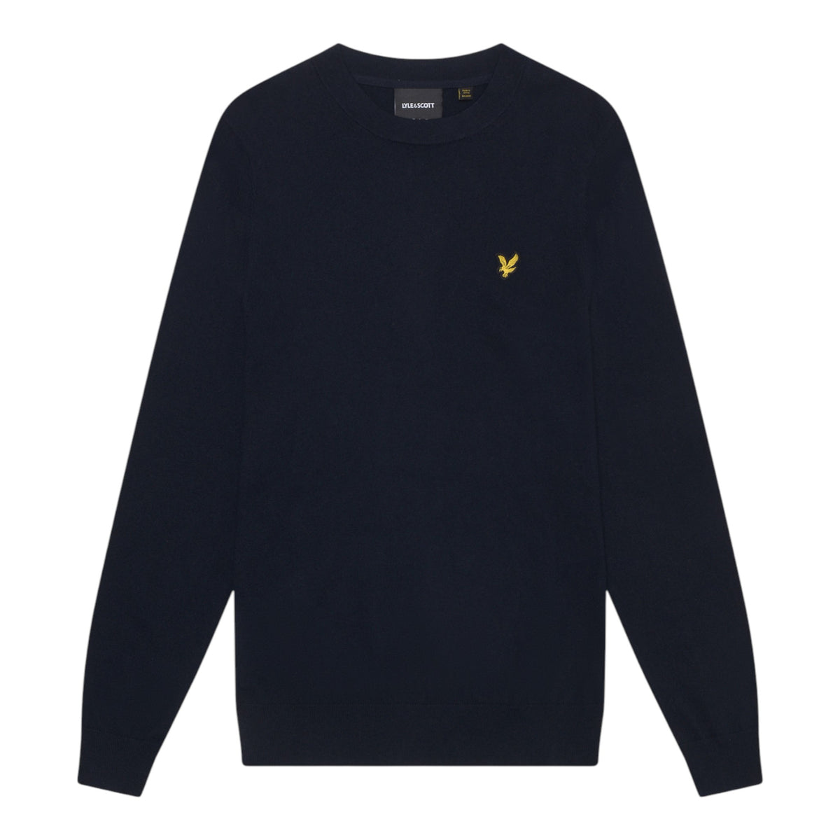MAGLIONE GIROCOLLO IN COTONE E LANA MERINO