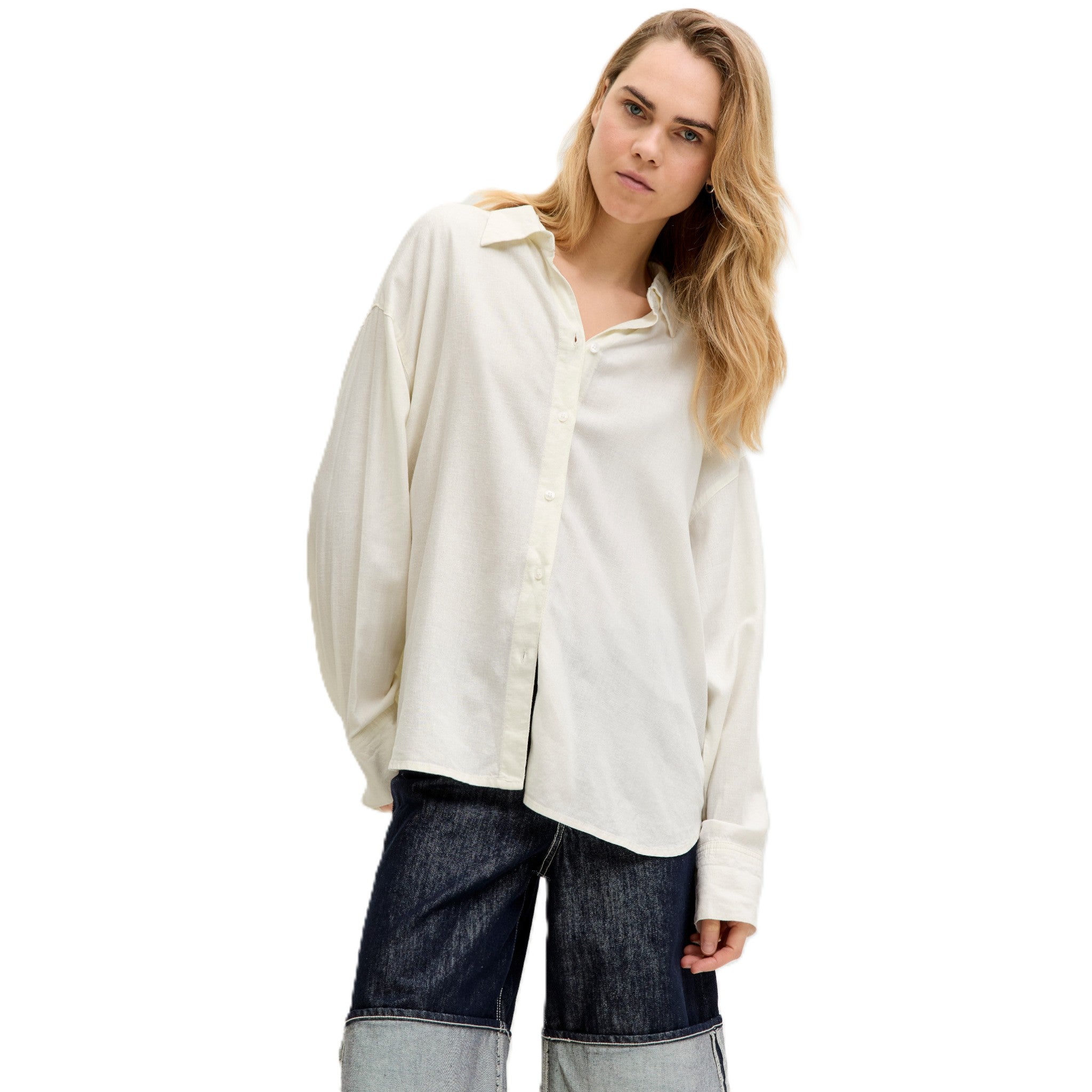 ALMIRA LINEN BLEND SHIRT