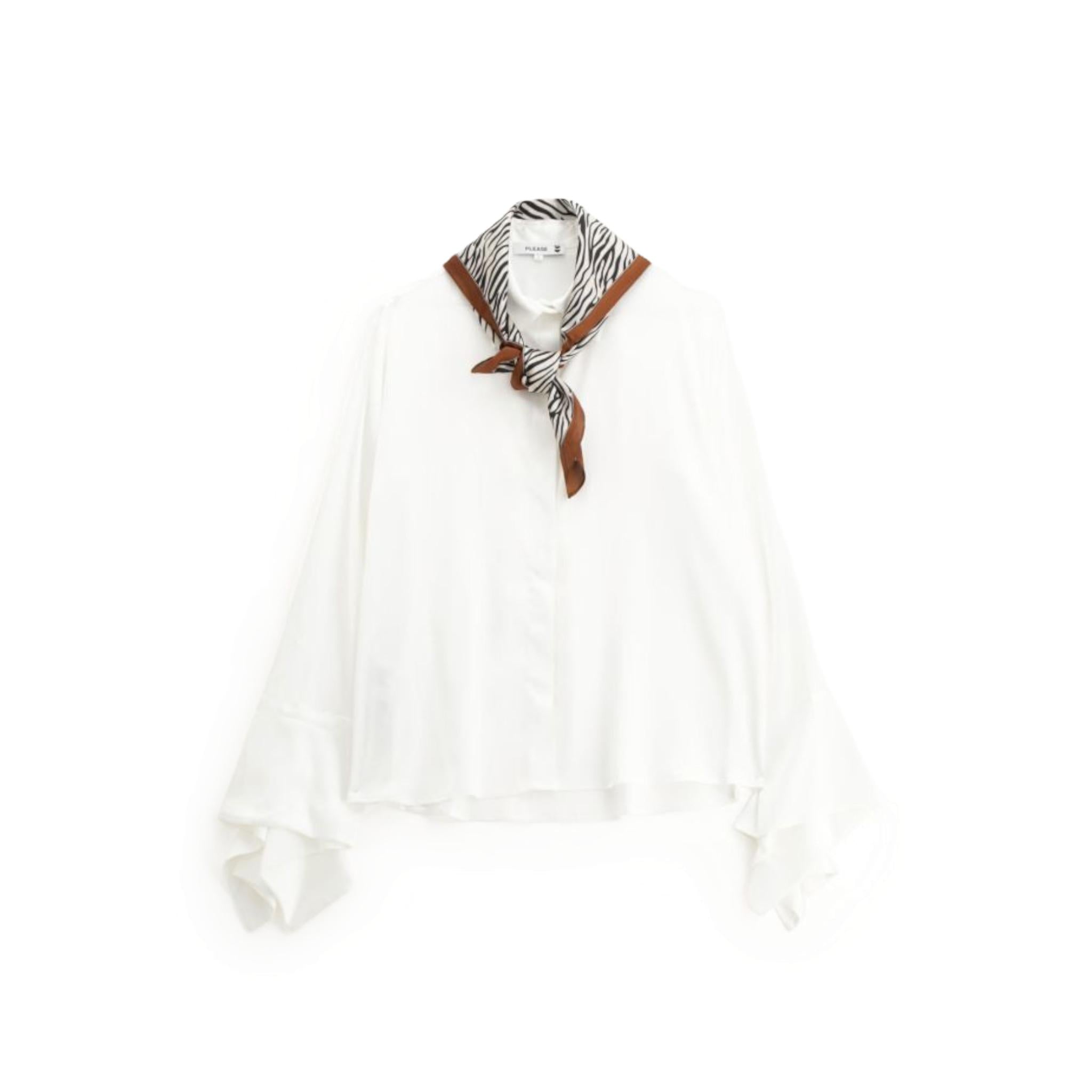 CAMICIA CON MANICHE LUNGHE SVASATE