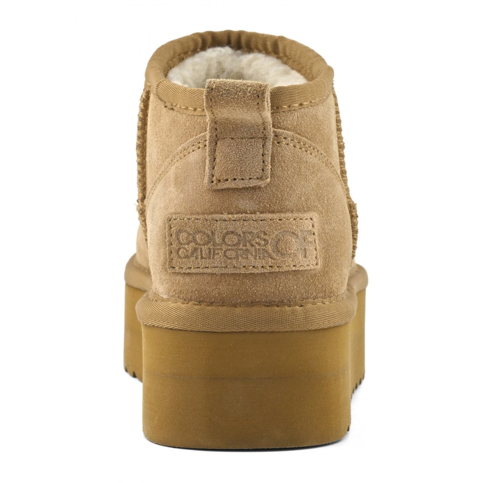 STIVALE INVERNALE CON SUOLA PLATFORM IN PELLE SCAMOSCIATA