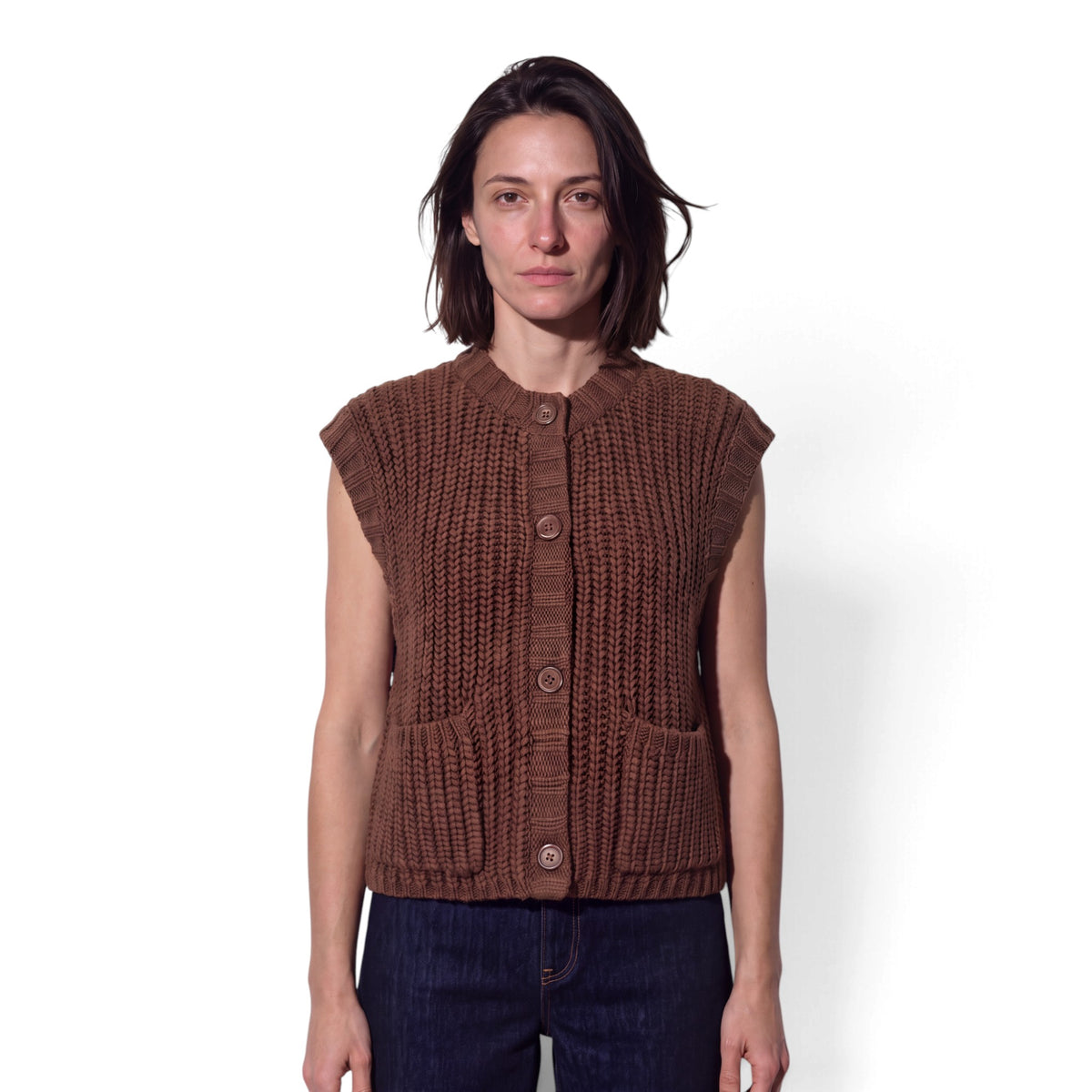 KELLY CHUNKY VEST KNIT