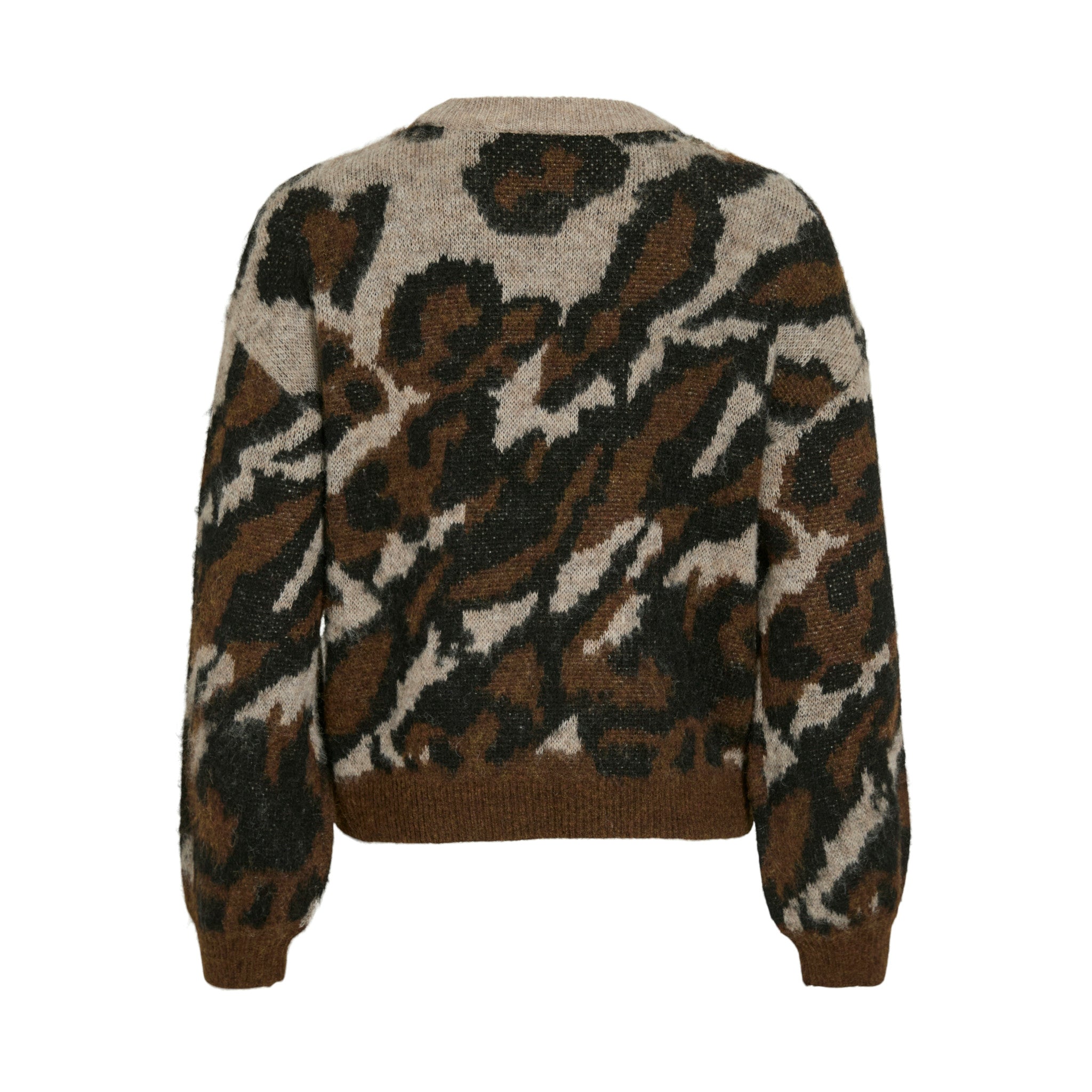 VILOMA O-NECK JACQUARD KNIT TOP