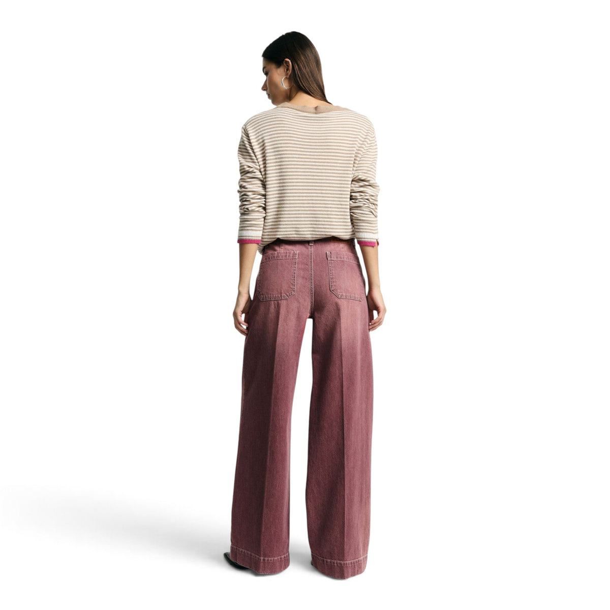 JEANS GAMBA AMPIA TASCHE CHINO