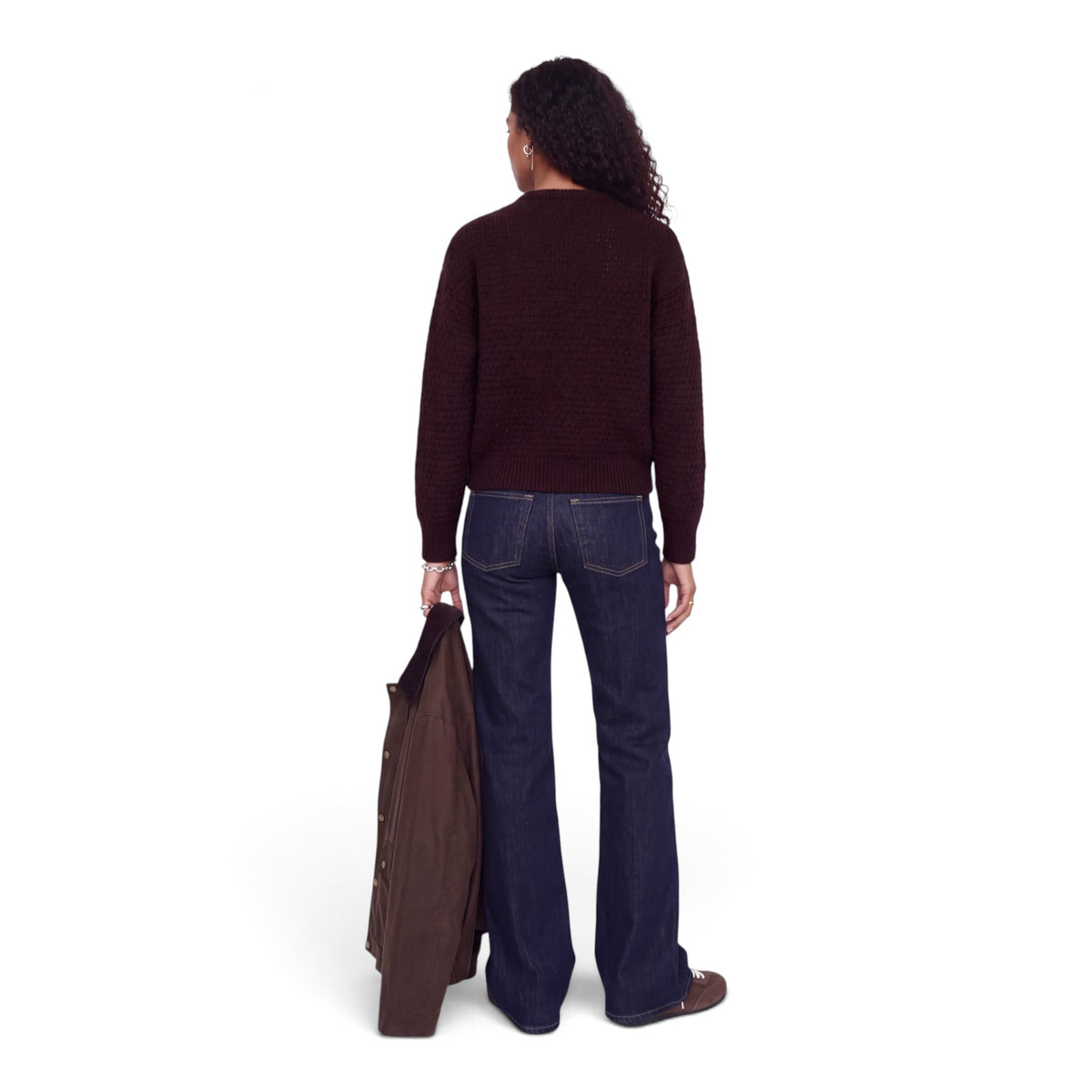 MILLY STRUCTURE CREW NECK KNIT