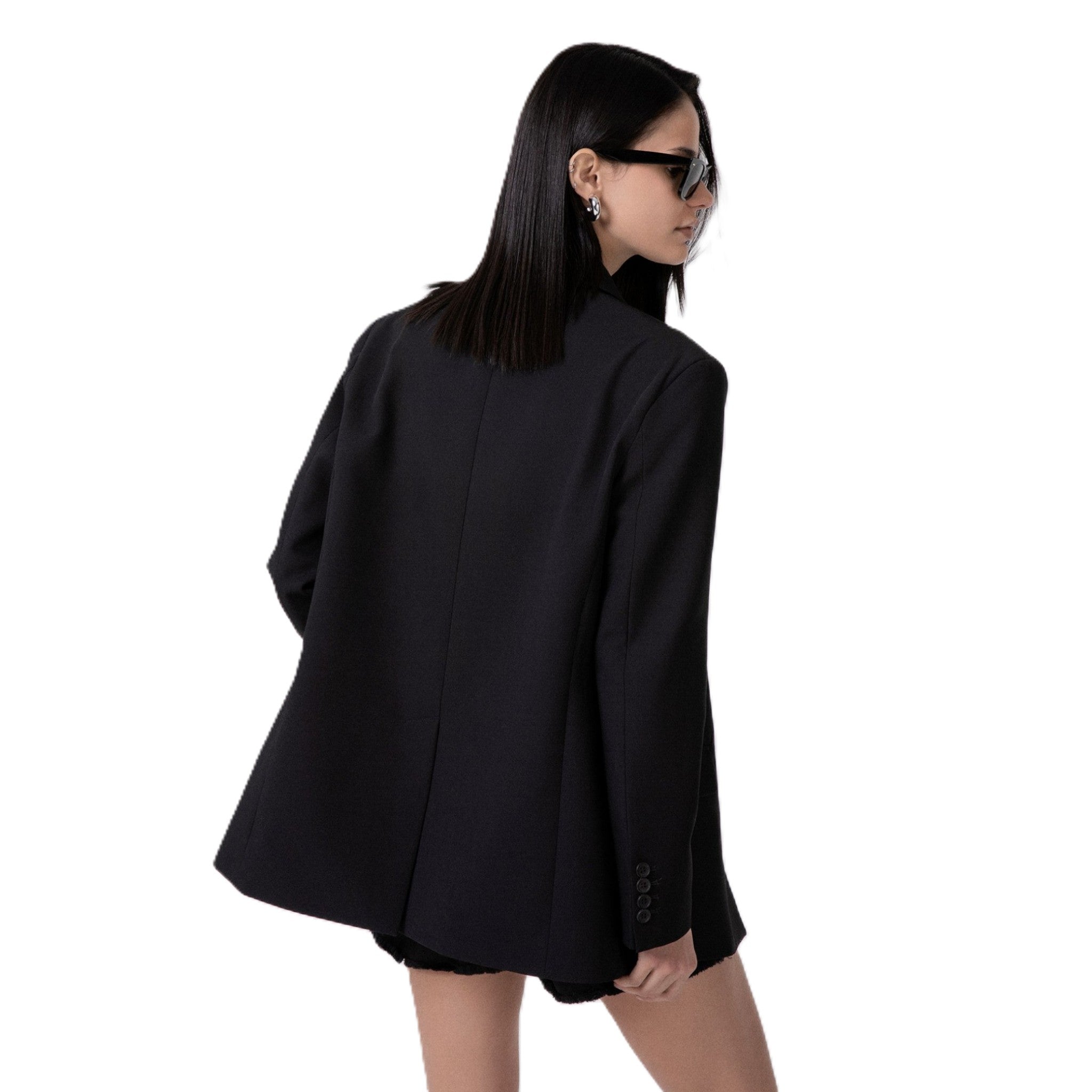 GIACCA MONOPETTO OVER CON SPALLINE