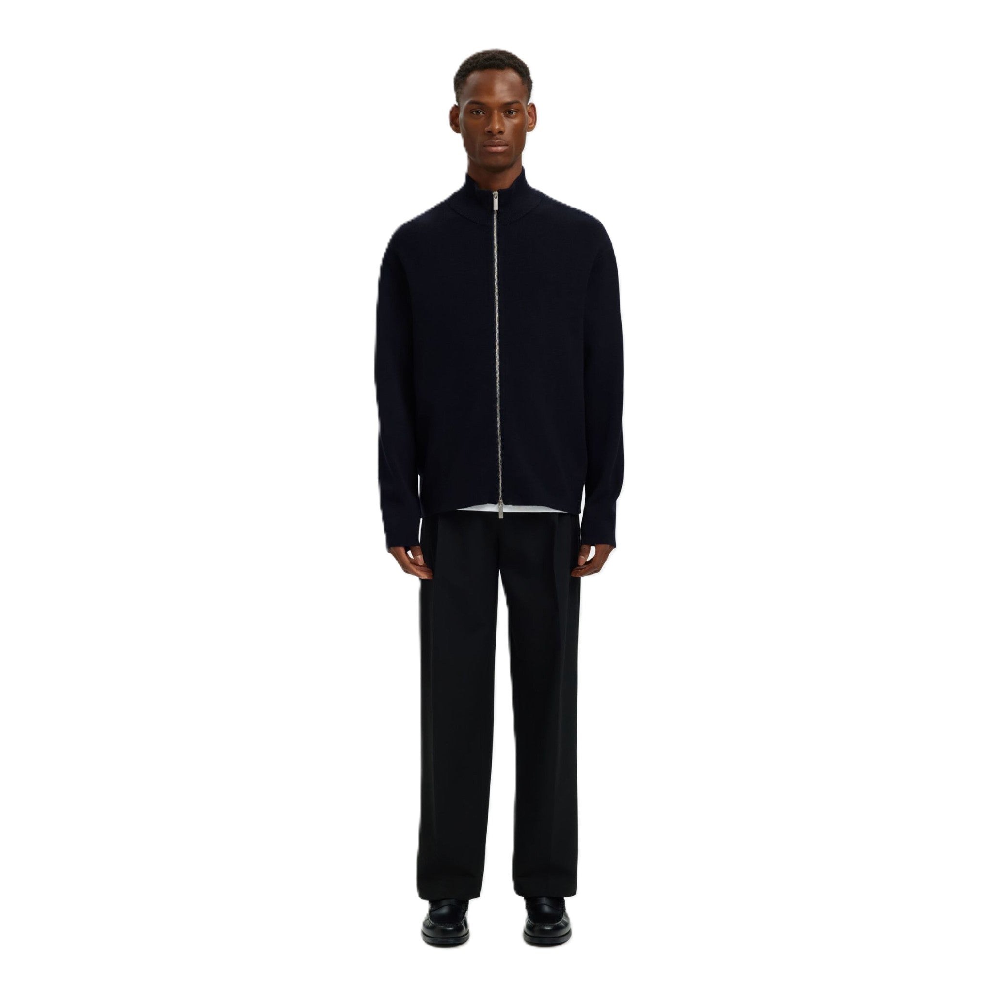 RELAXED ZIP CARDIGAN