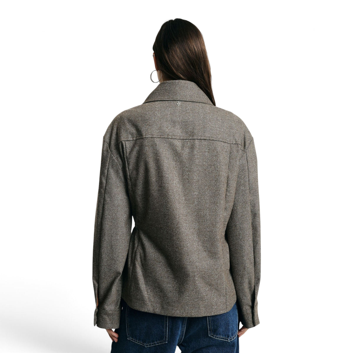 GIACCA CAMICIA CON ZIP E TASCHE FRONTALI