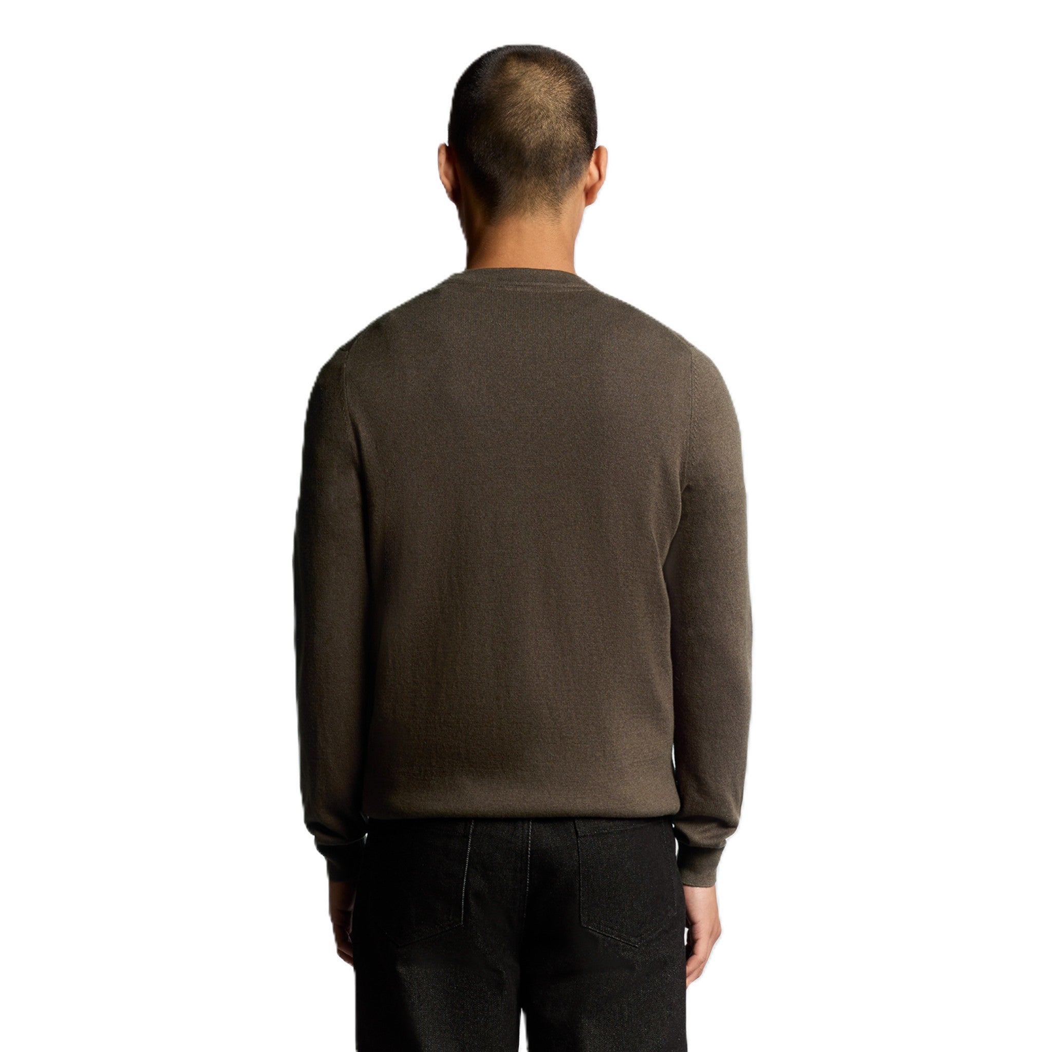 COTTON MERINO CREW NECK JUMPER