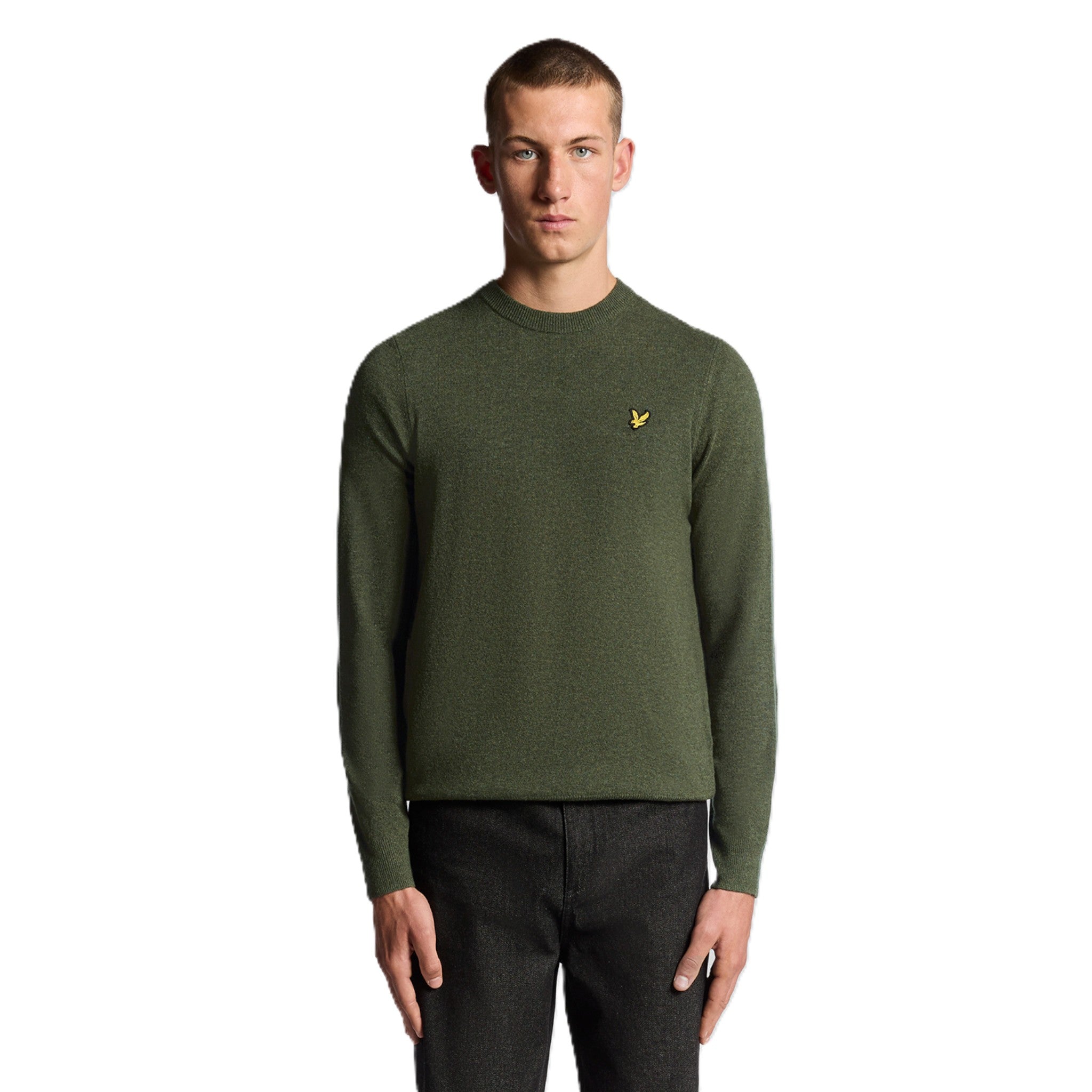 LAMBSWOOL BLEND CREW NECK JUMPER