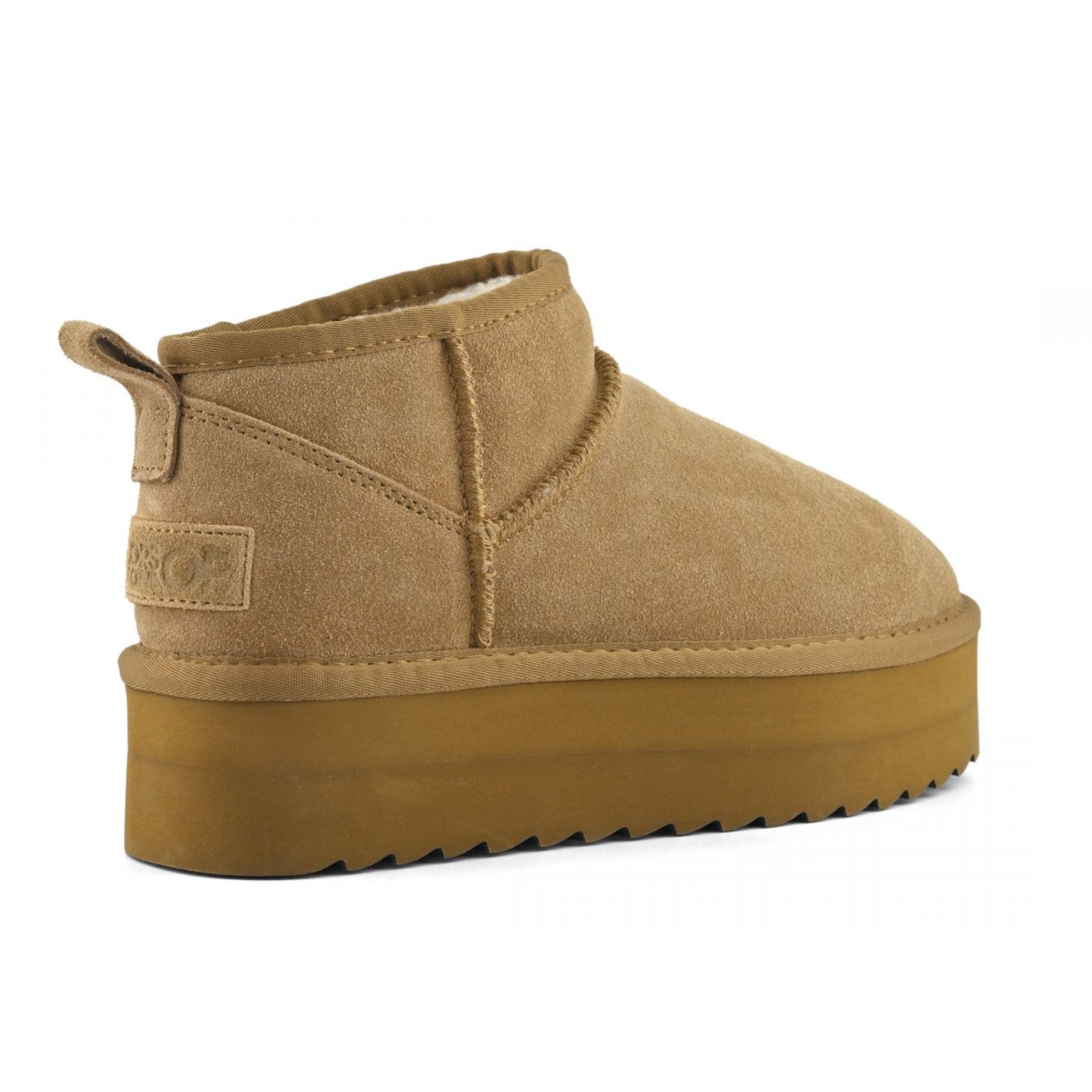 STIVALE INVERNALE CON SUOLA PLATFORM IN PELLE SCAMOSCIATA