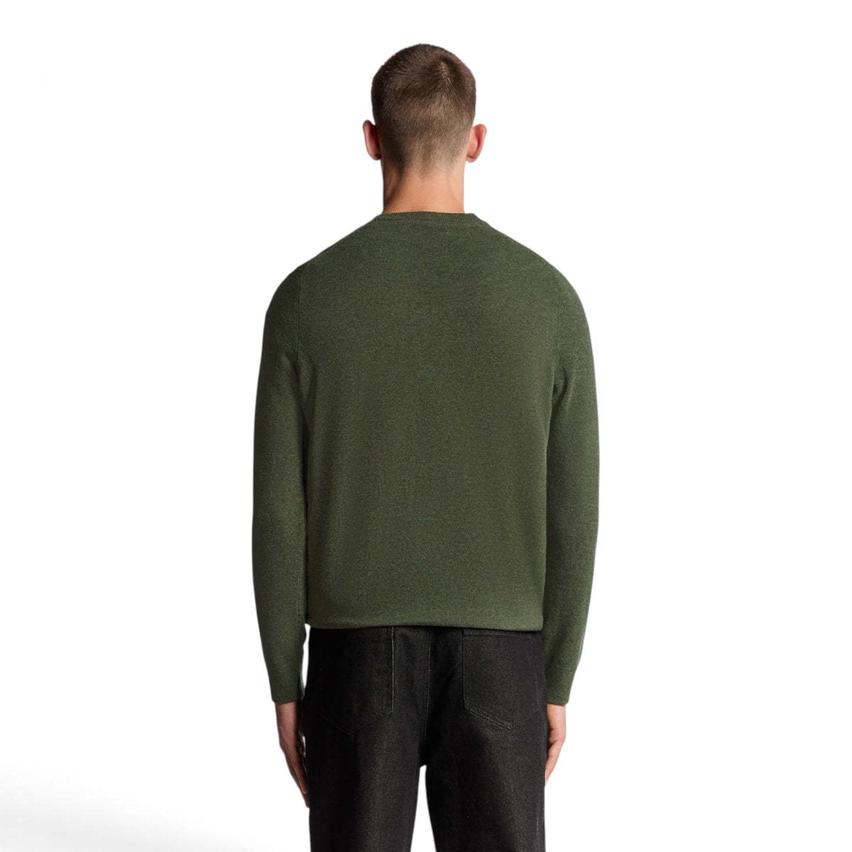 MAGLIONE A GIROCOLLO IN MISTO LANA D'AGNELLO