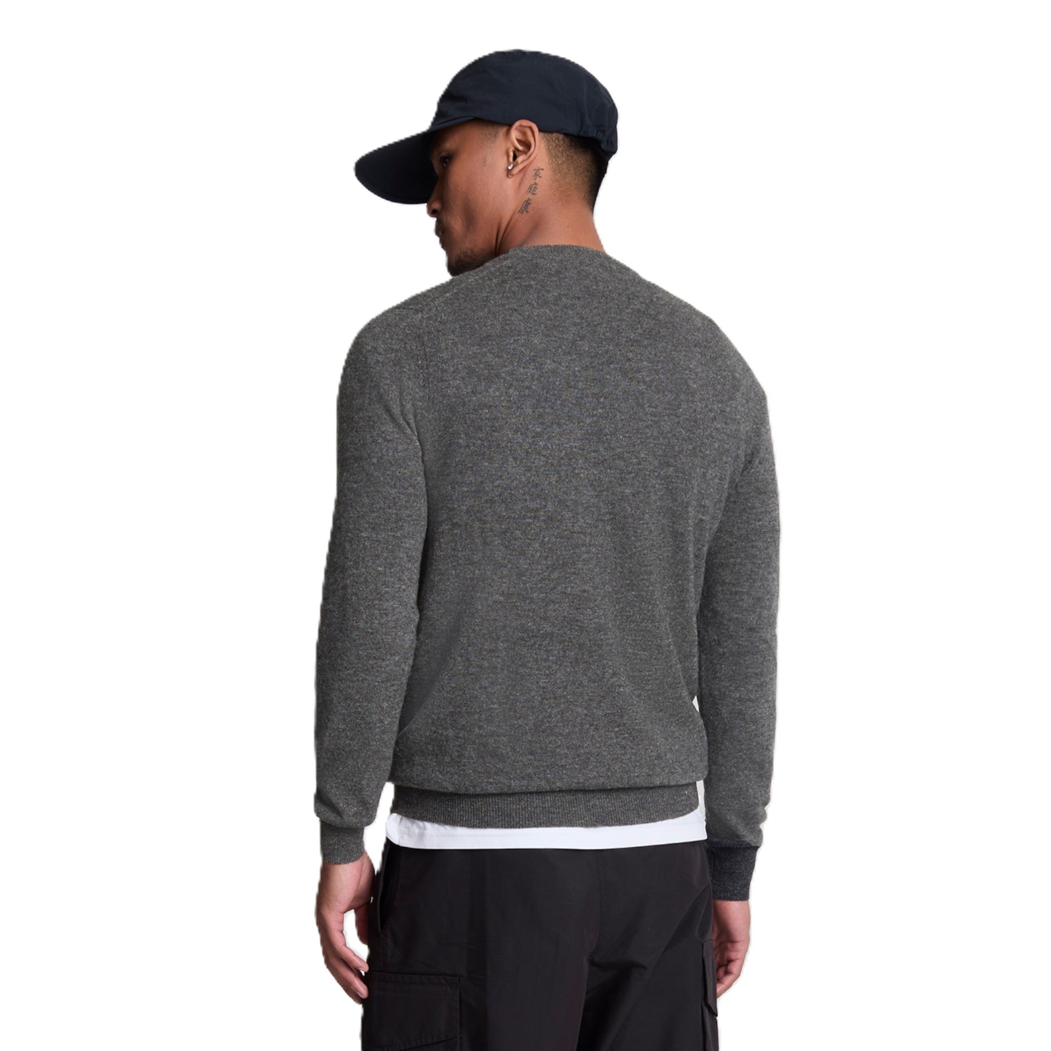 LAMBSWOOL BLEND CREW NECK JUMPER