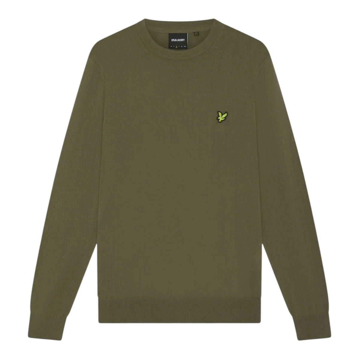 MAGLIONE GIROCOLLO IN COTONE E LANA MERINO