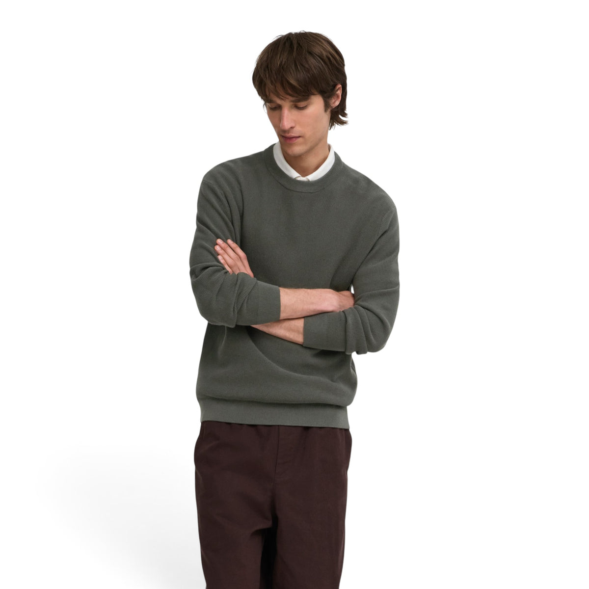 TONY WAFFLE CREW KNIT