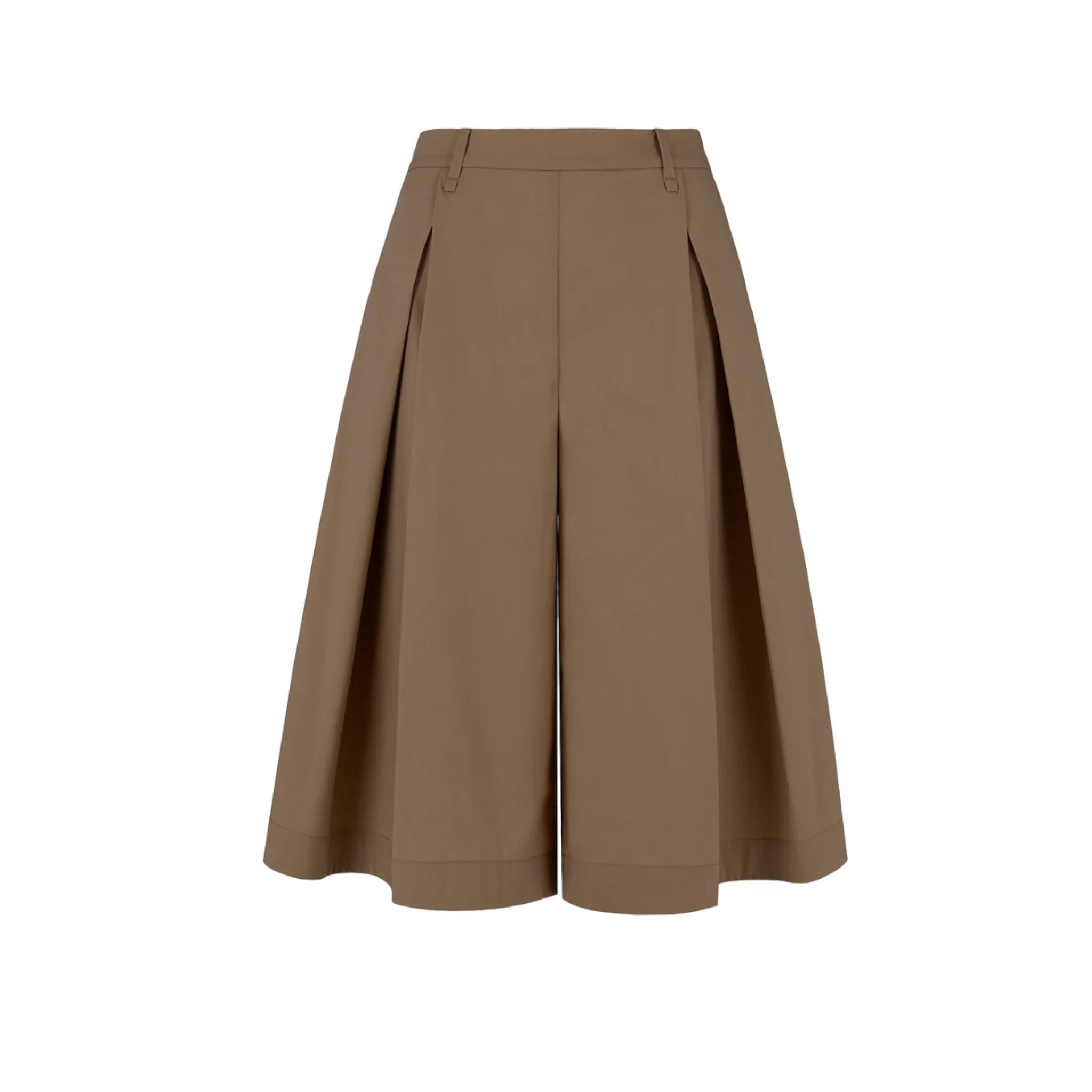 PANTALONI WIDE FIT IN RASO DI COTONE