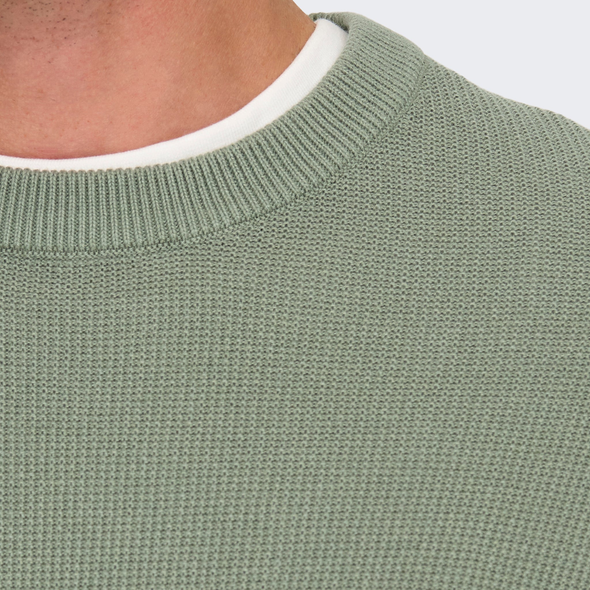 TONY WAFFLE CREW KNIT