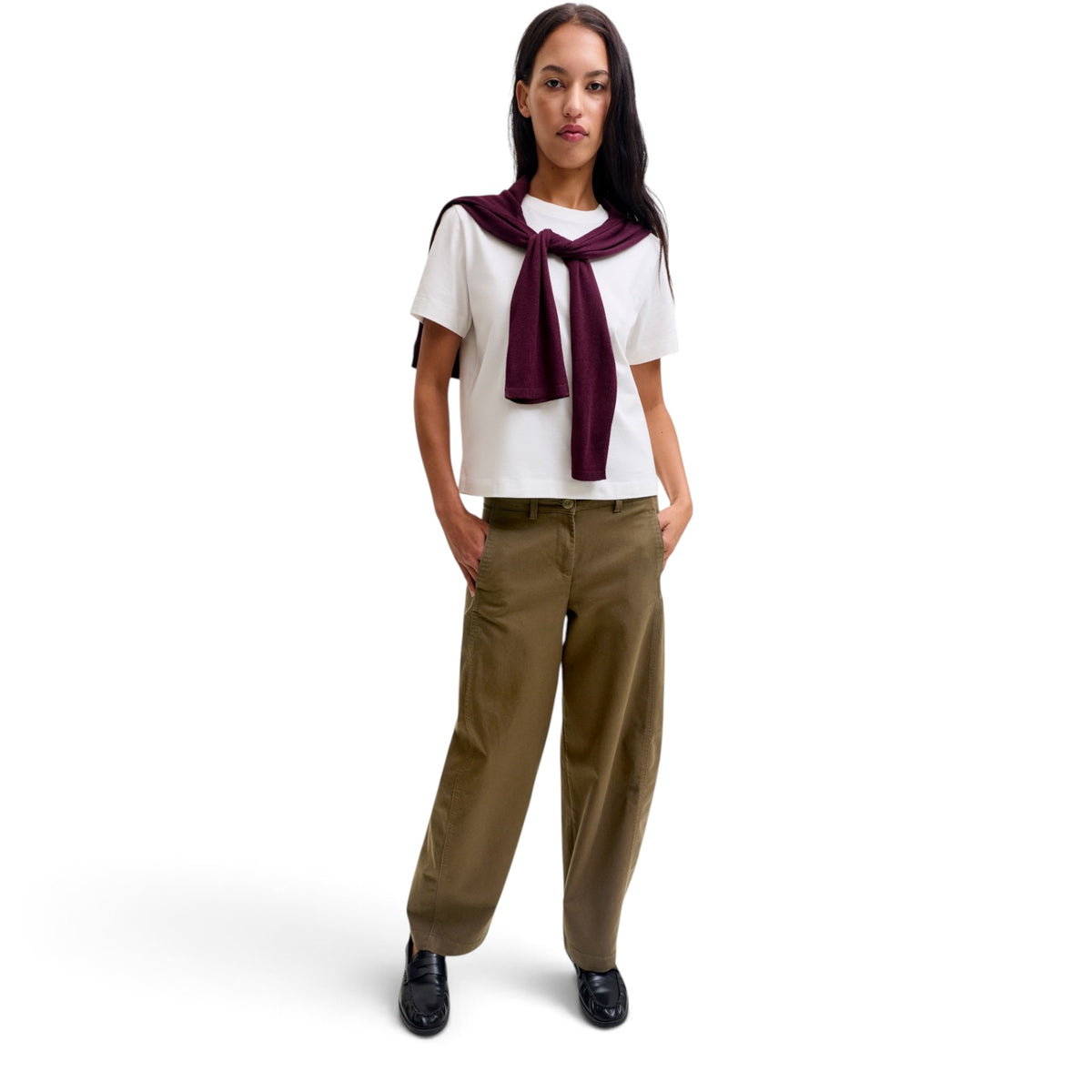 HAZEL KIRA BARREL PANTS
