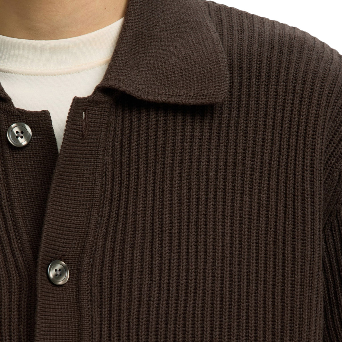 DRY RIB POLO CARDIGAN