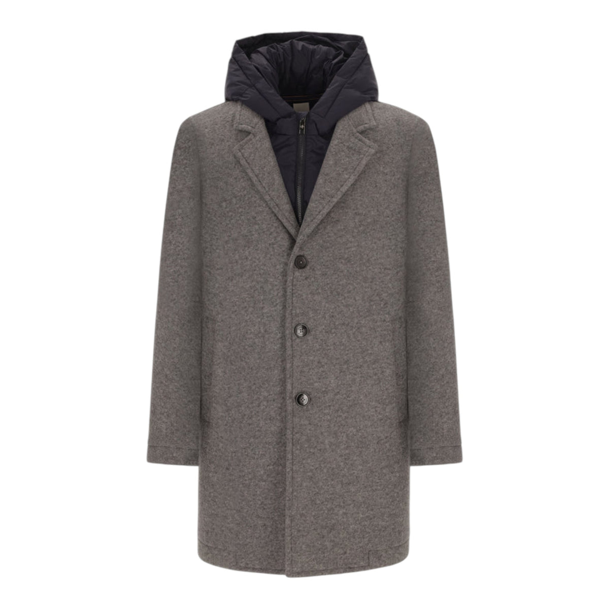 CAPPOTTO CARLOS IN LANA COTTA CON PETTORINA STACCABILE