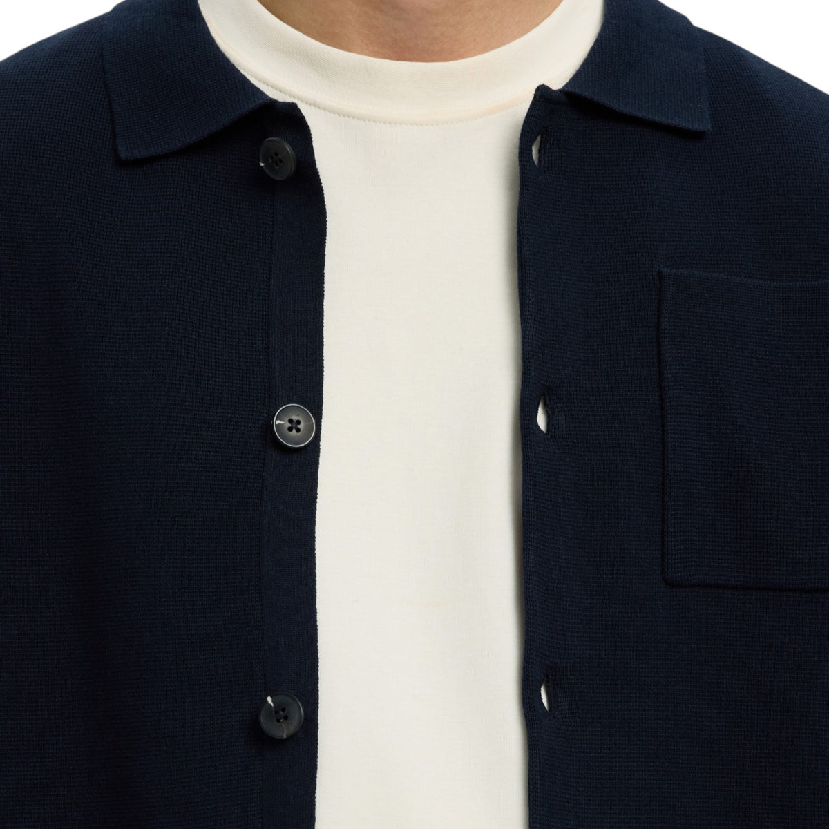 MIKE LIGHT POLO CARDIGAN
